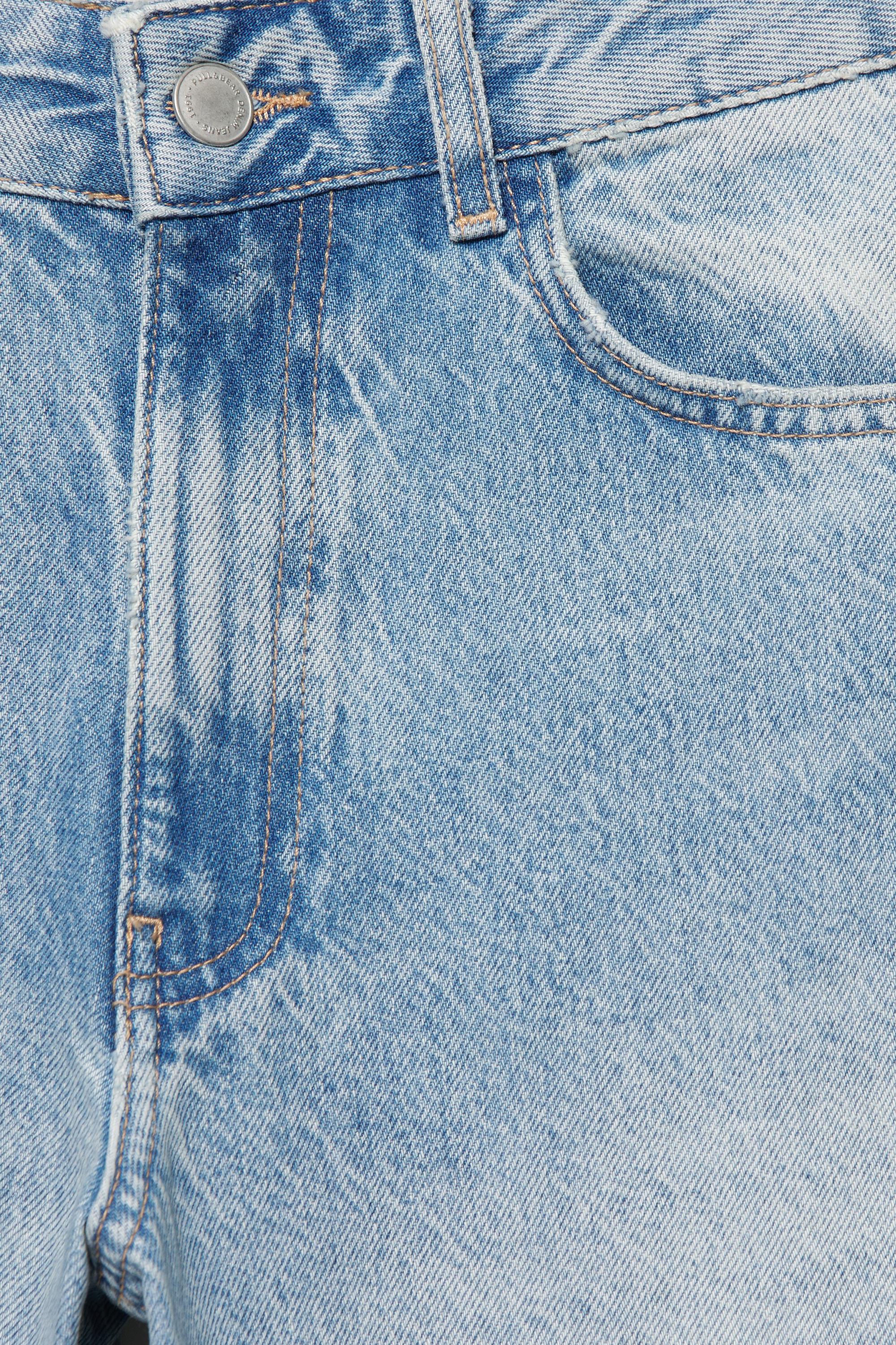 Super wide-leg jeans with belt loops — Pale blue (alternate view)