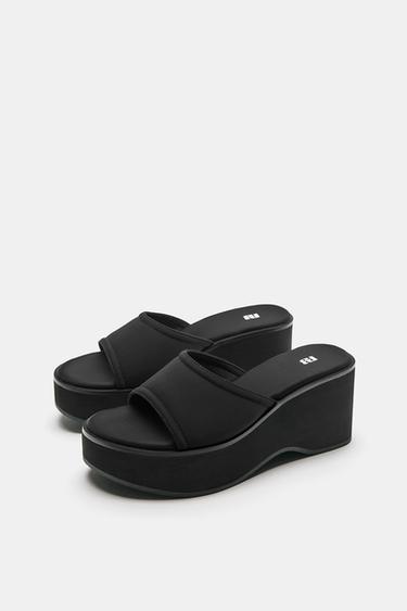 Platform wedge sandals — Black 3
