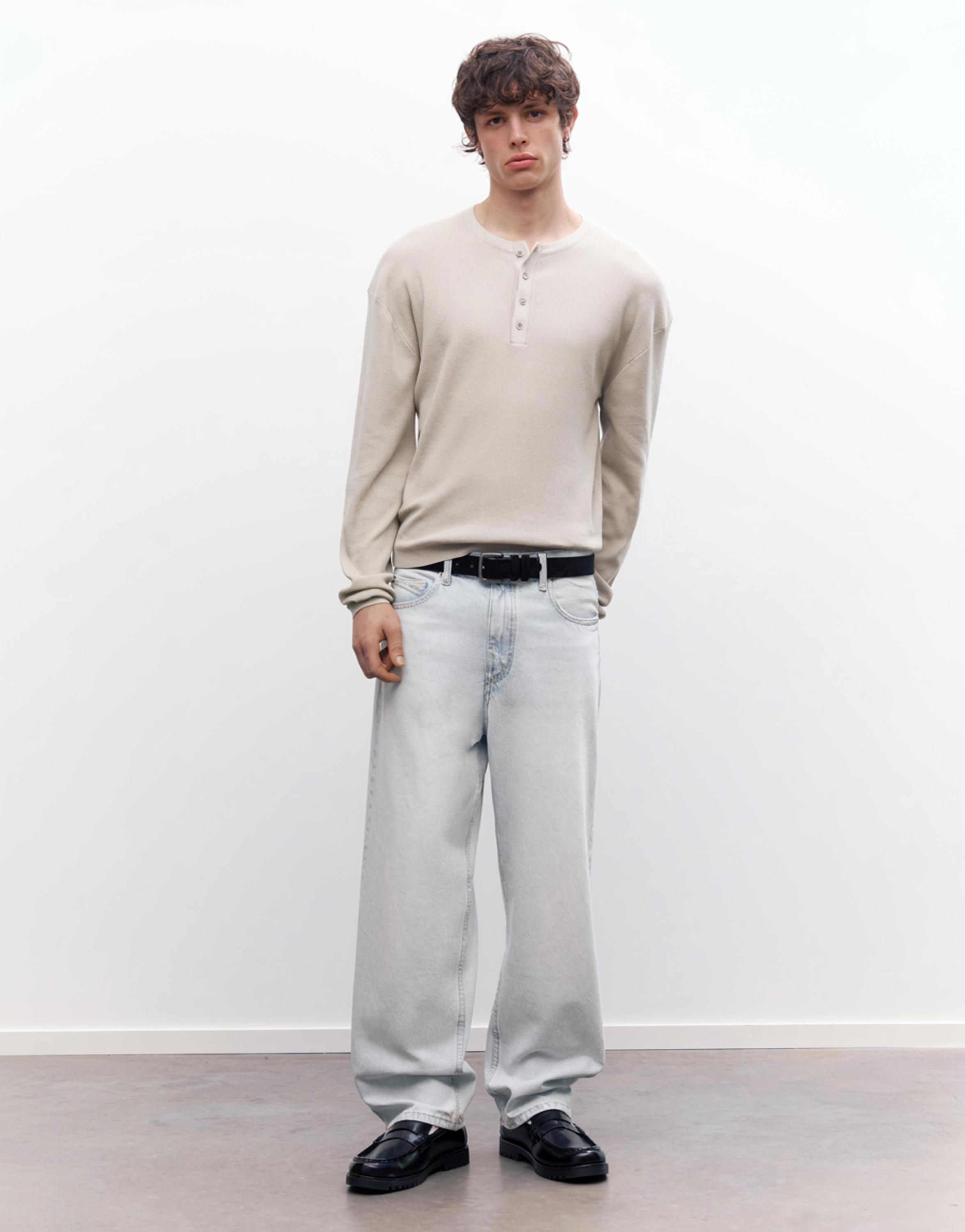 Henley yaka t-shirt - Görsel 5