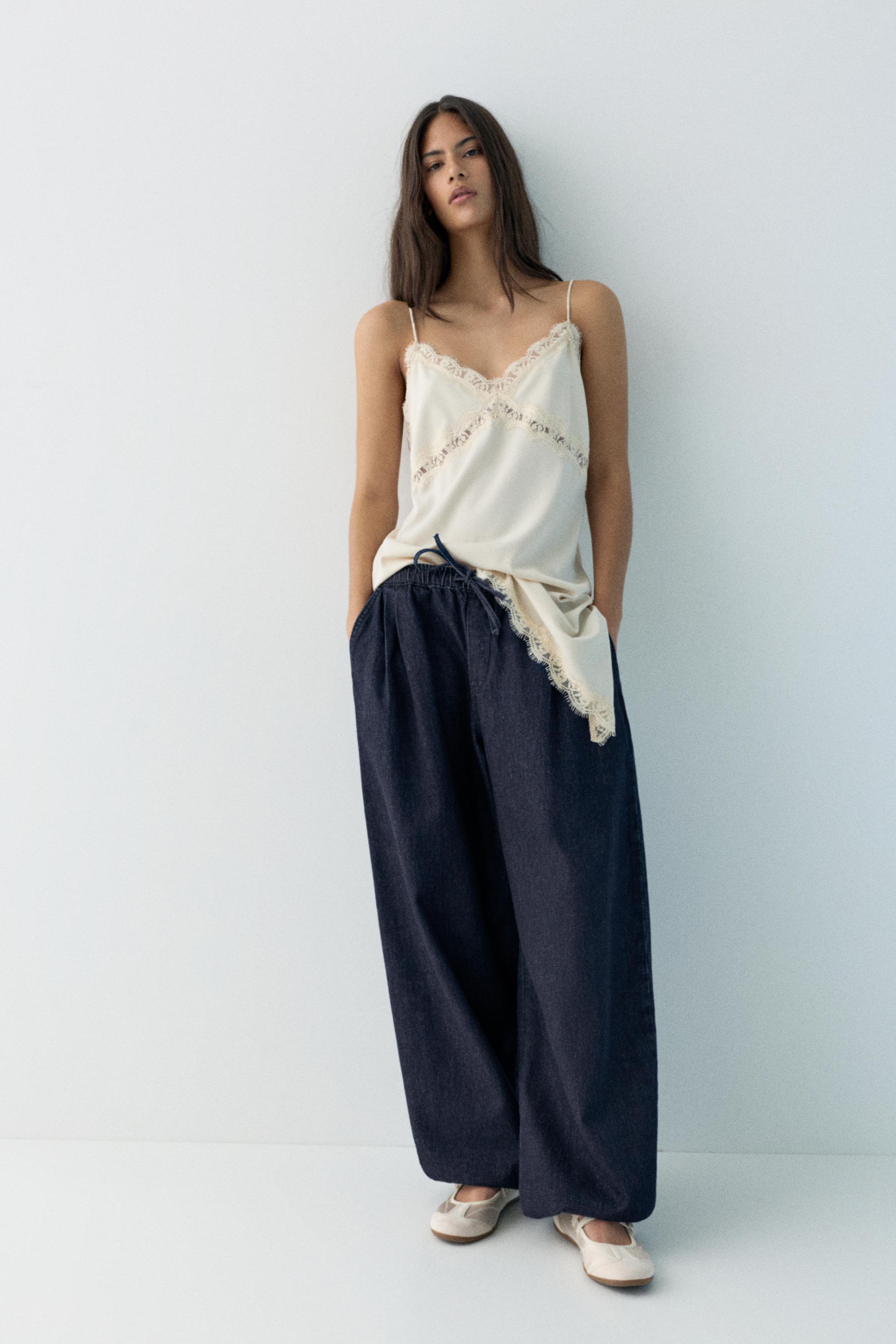Sarouel trousers jeans — Navy