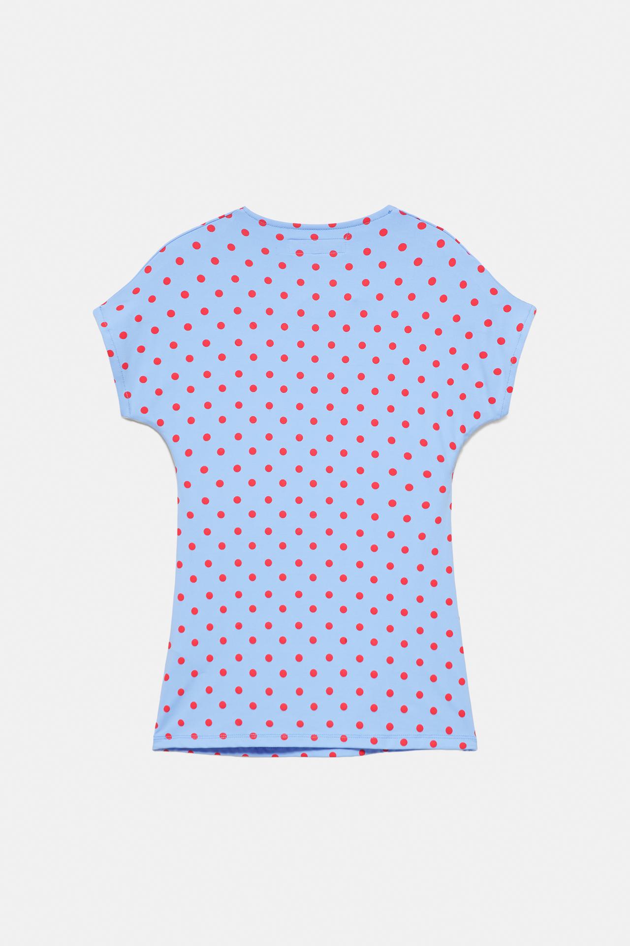 Cut-out T-shirt — Pastel blue
