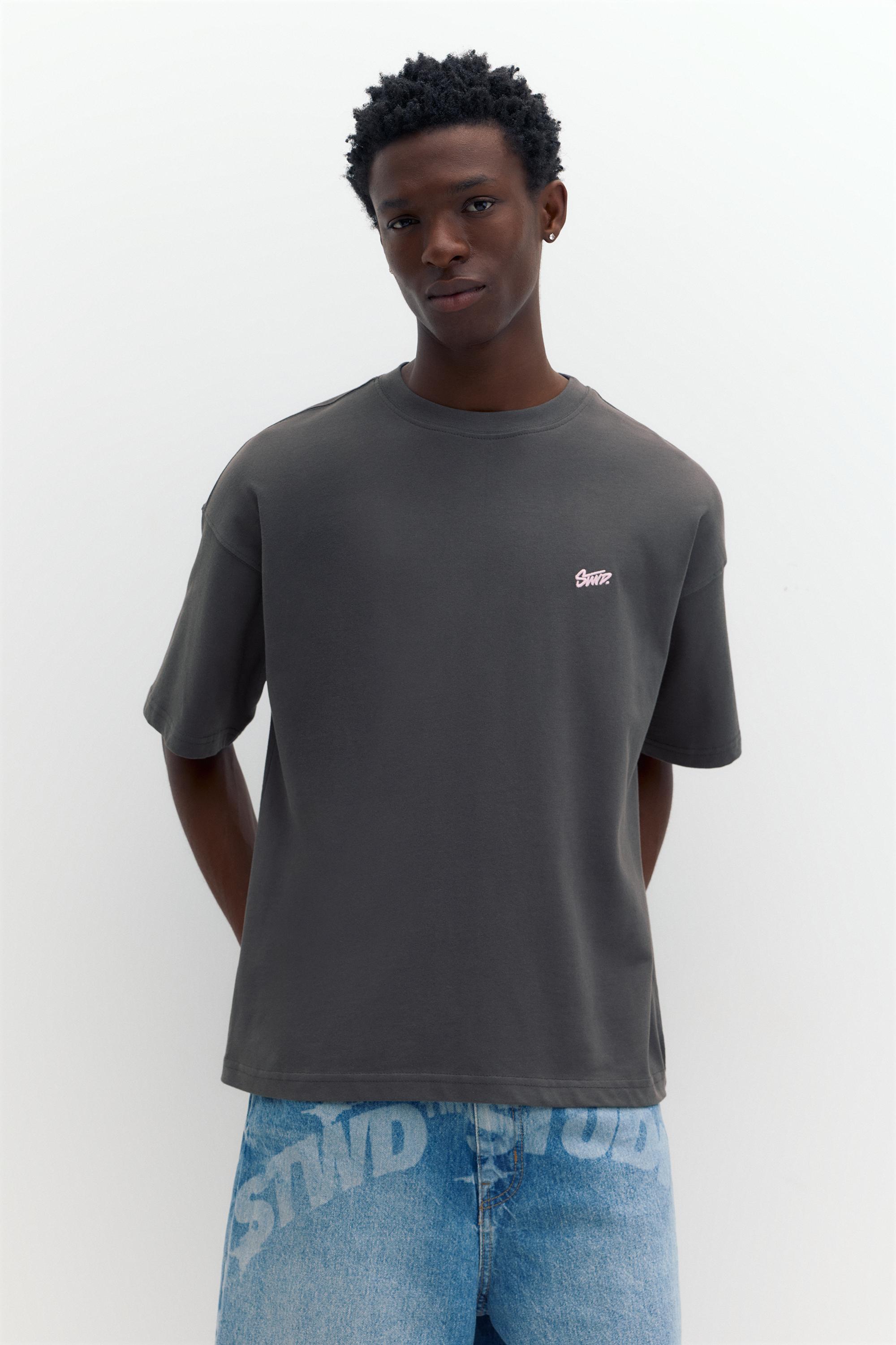 STWD logolu salaş t-shirt - Görsel 11