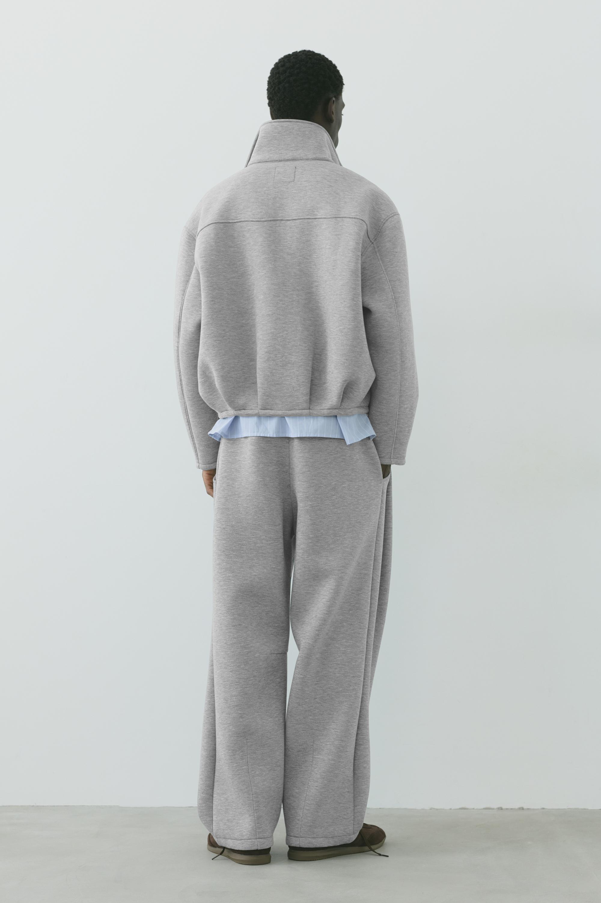 Relaxed fit sweatpants — Grey marl