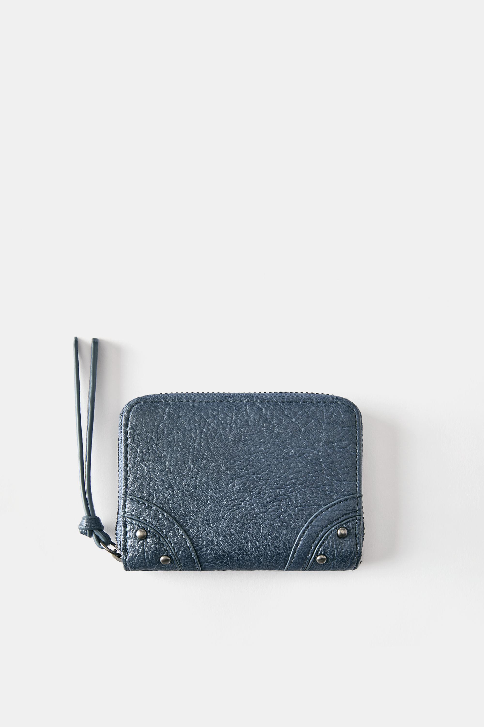 Studded purse — Blue