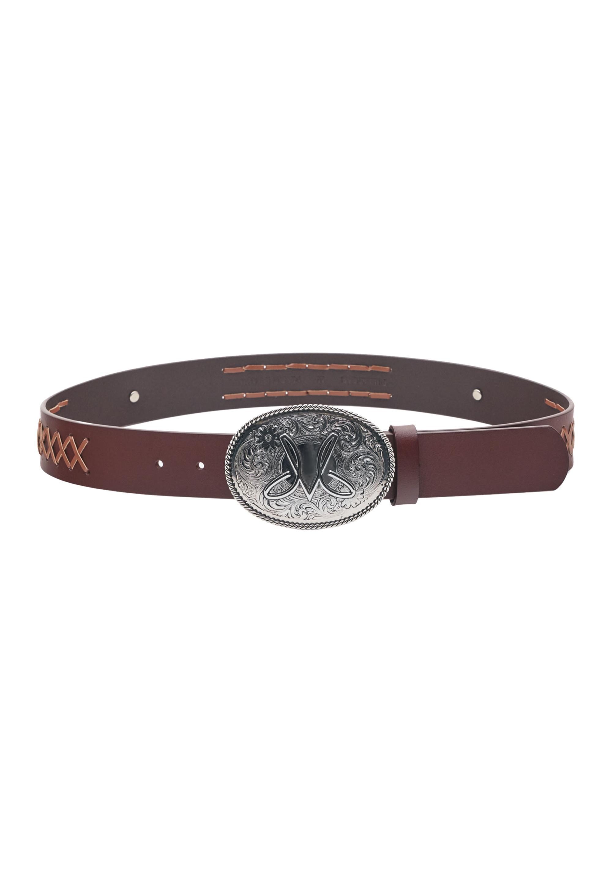 Montserrat Messeguer 100% leather belt — Brown