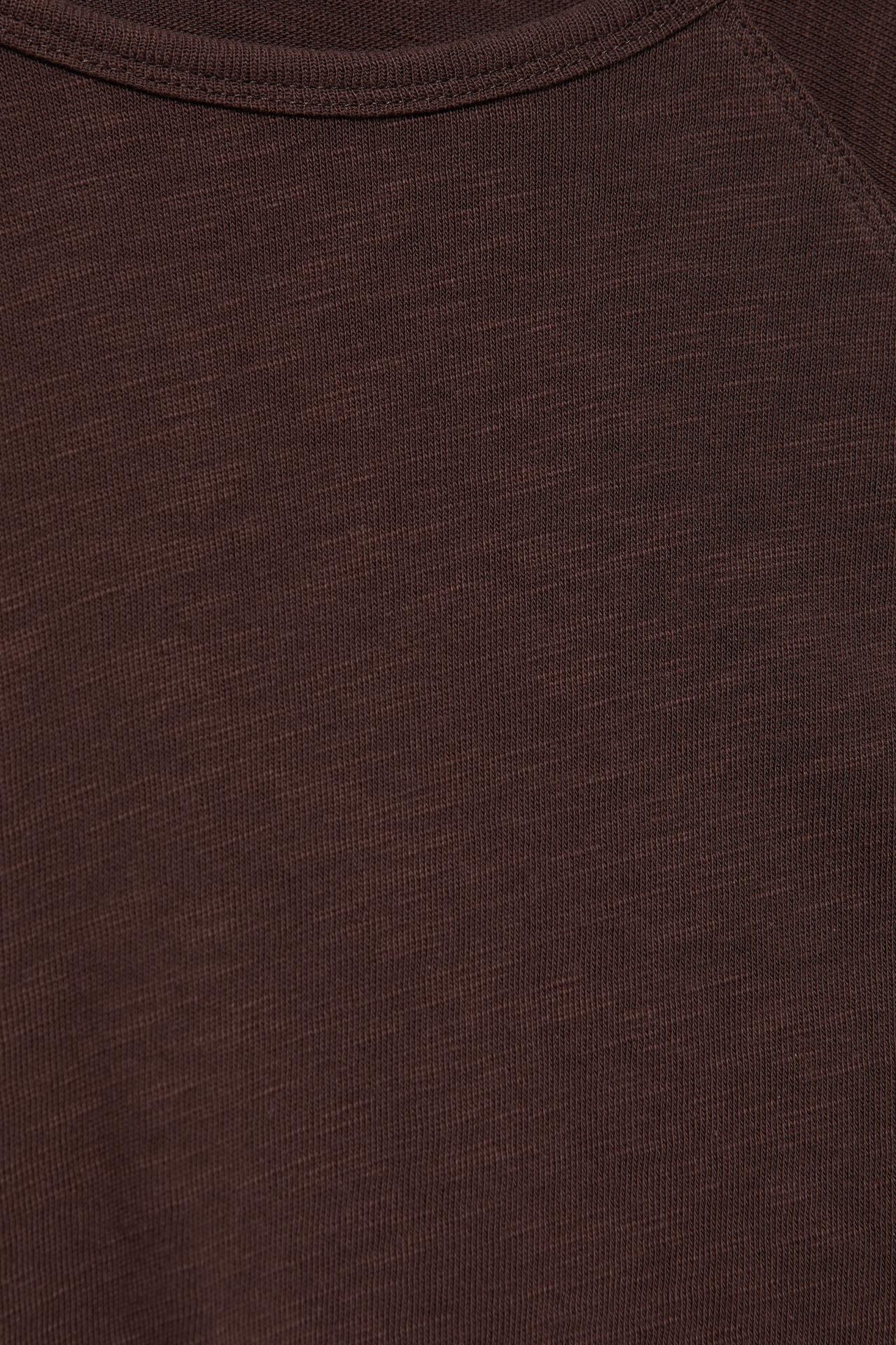 Long sleeve raglan T-shirt — Brown