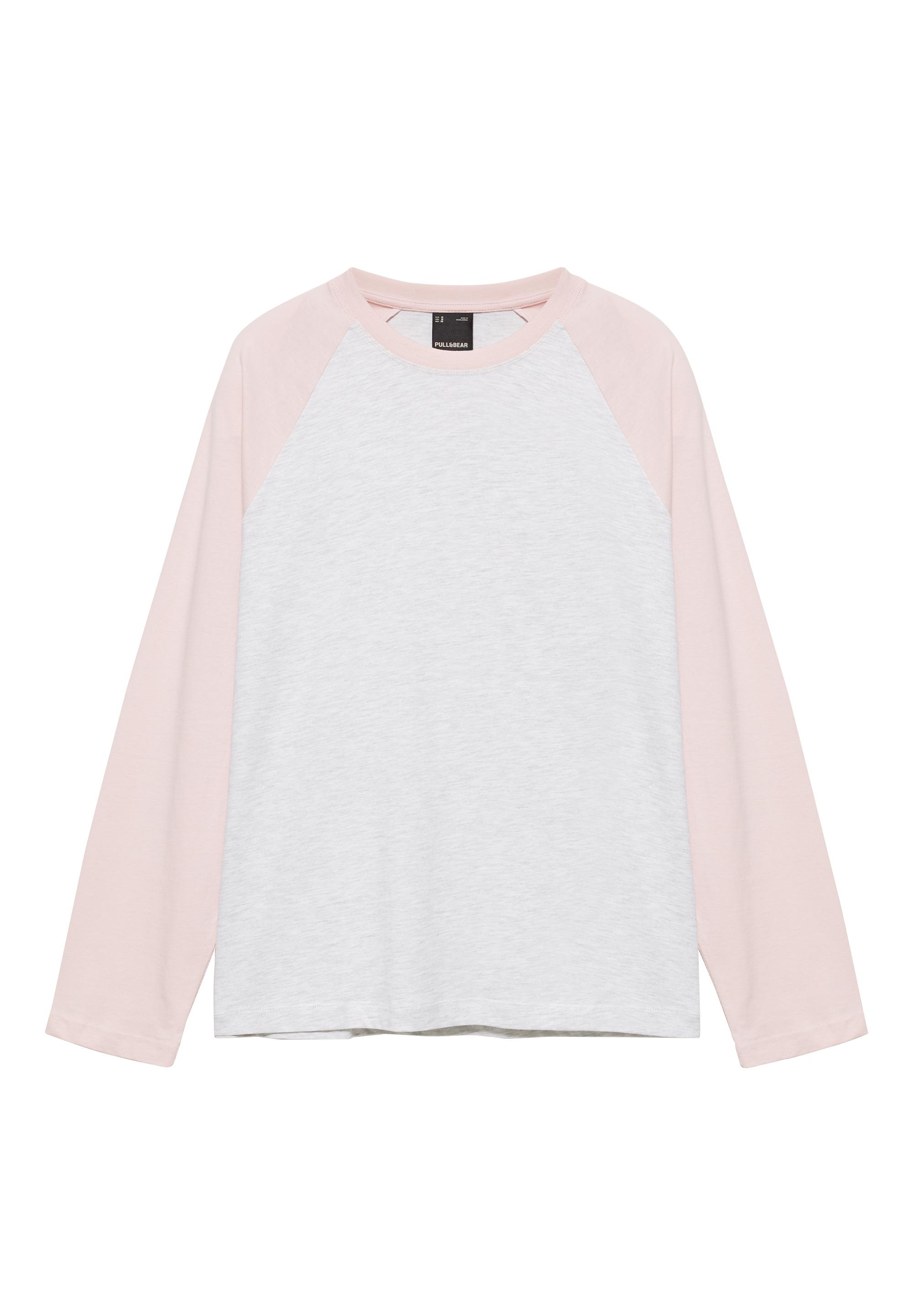 Raglan sleeve T-shirt — Pink