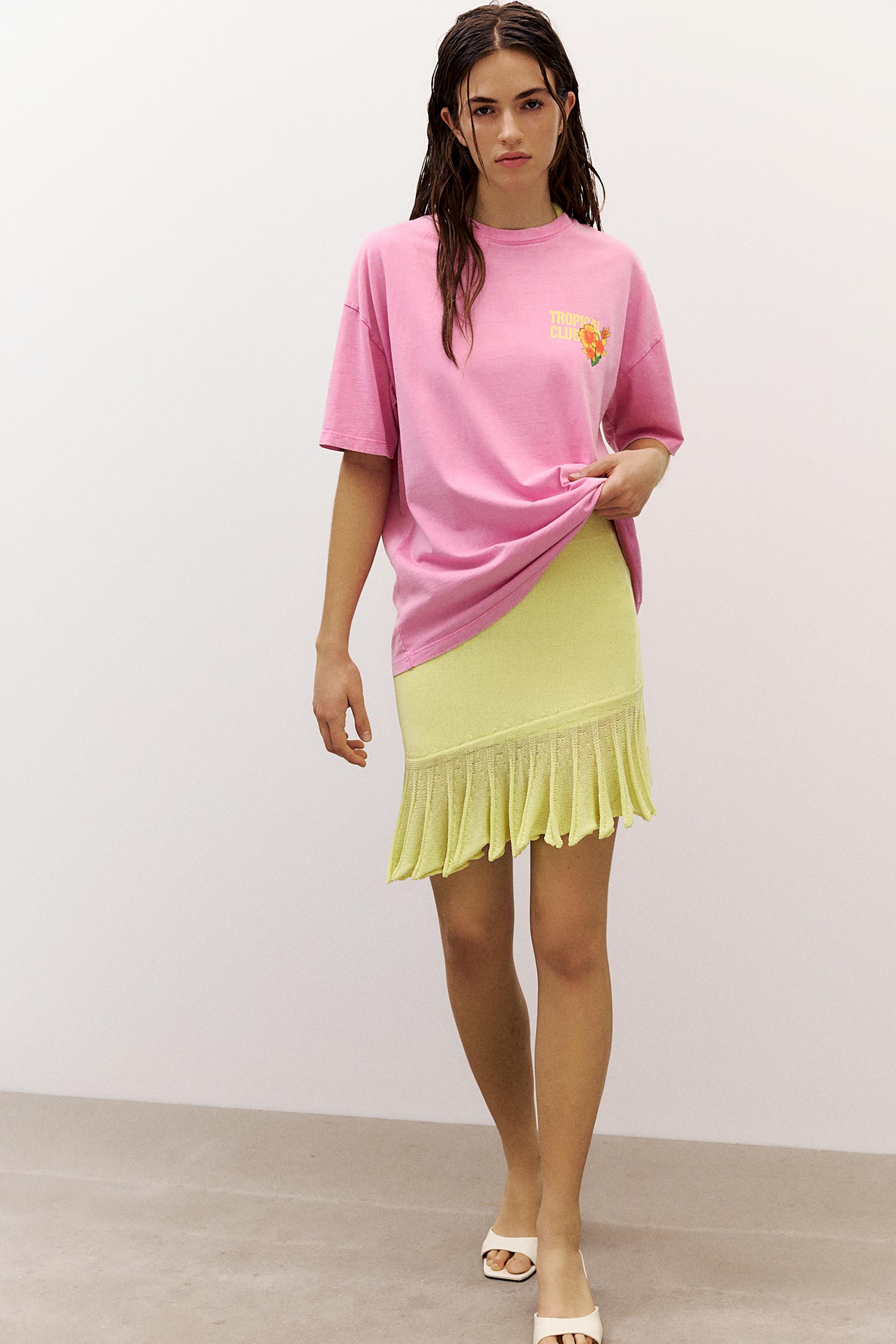 Botafogo Beach oversize T-shirt — Medium pink