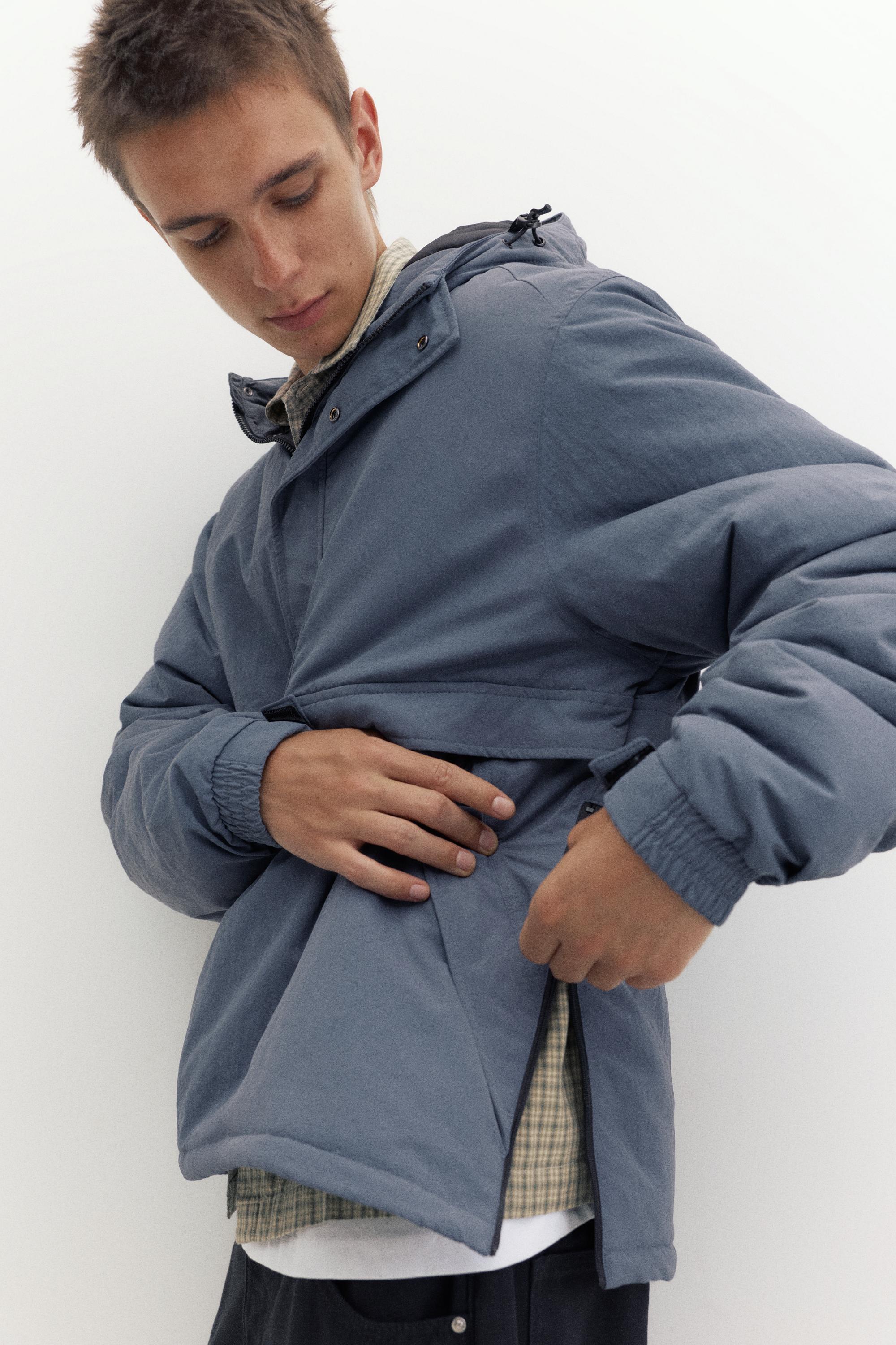 Hooded anorak jacket — Petroleum (alternate view)