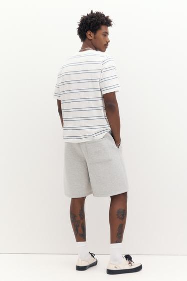 Basic T-shirt — Blue/White 2