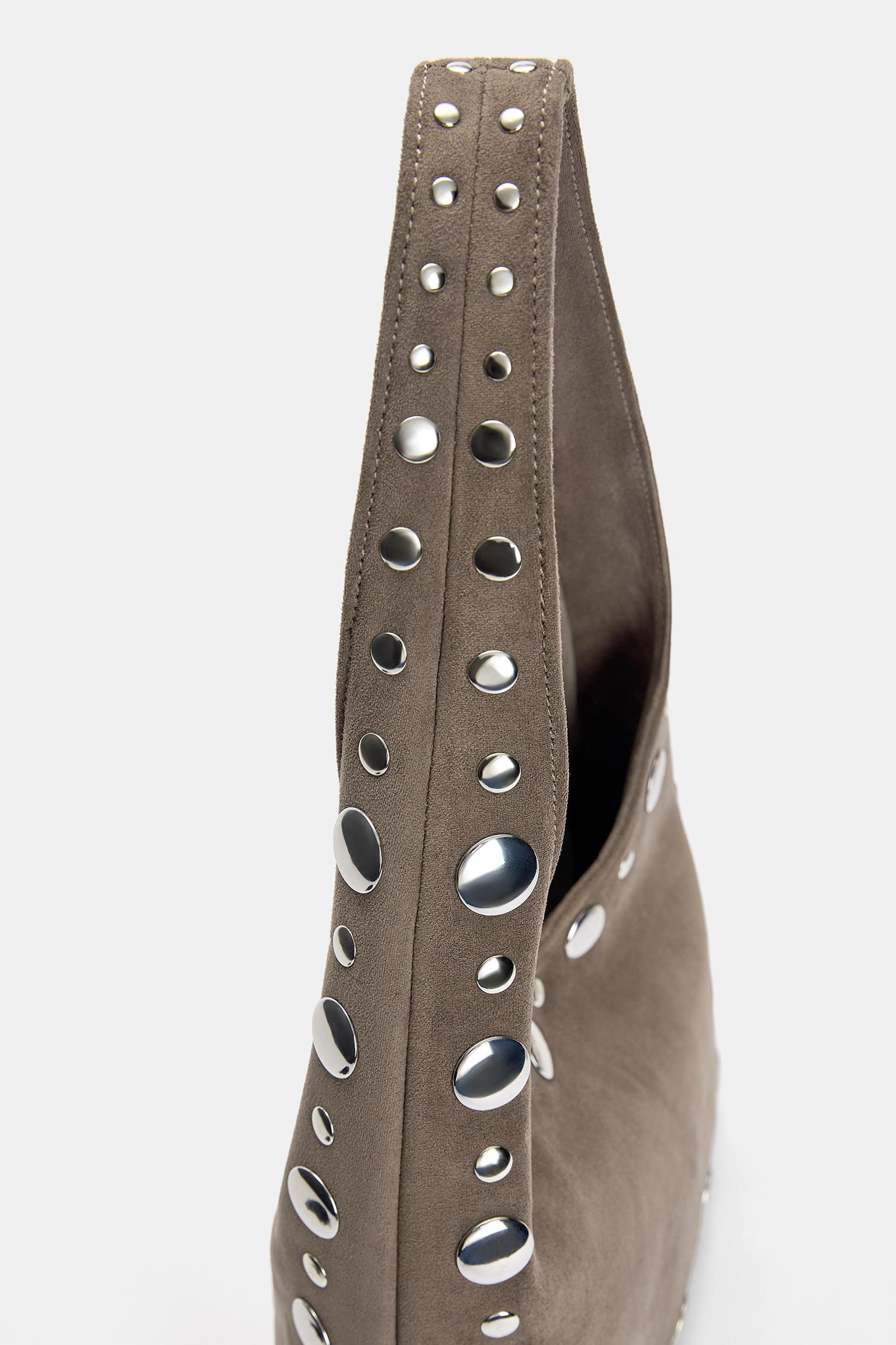 Zımba detaylı omuz çantası - Görsel 27