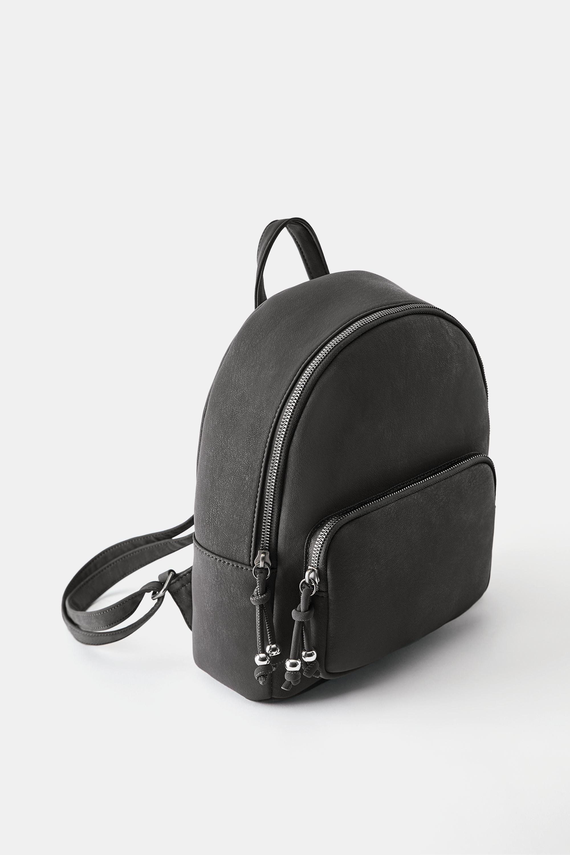 Rubberised backpack — Grey