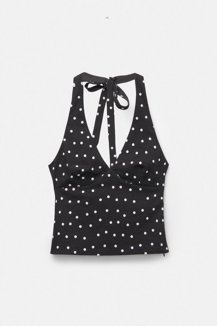 Polka Dot Halter Top