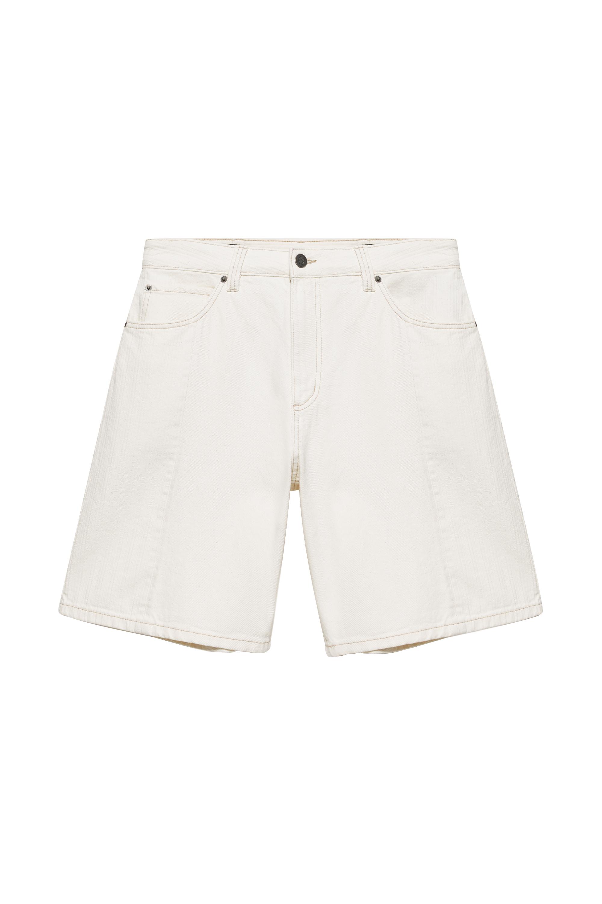 Pull&Bear Baggy relaxed fit denim bermuda görsel 5