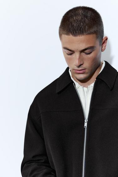 Tailored fit jacket with zip — Black 4