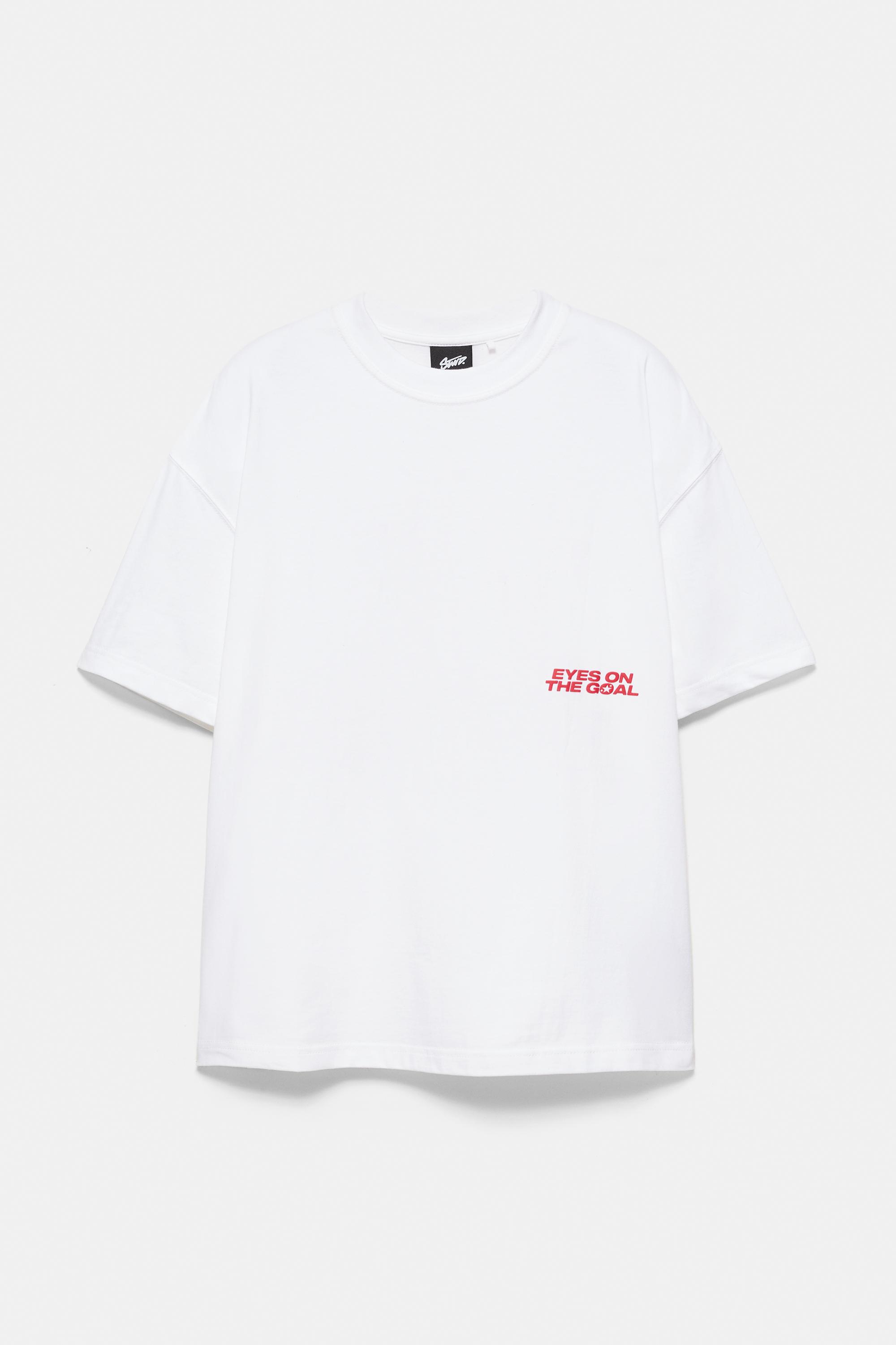 STWD red star T-shirt — White (alternate view)