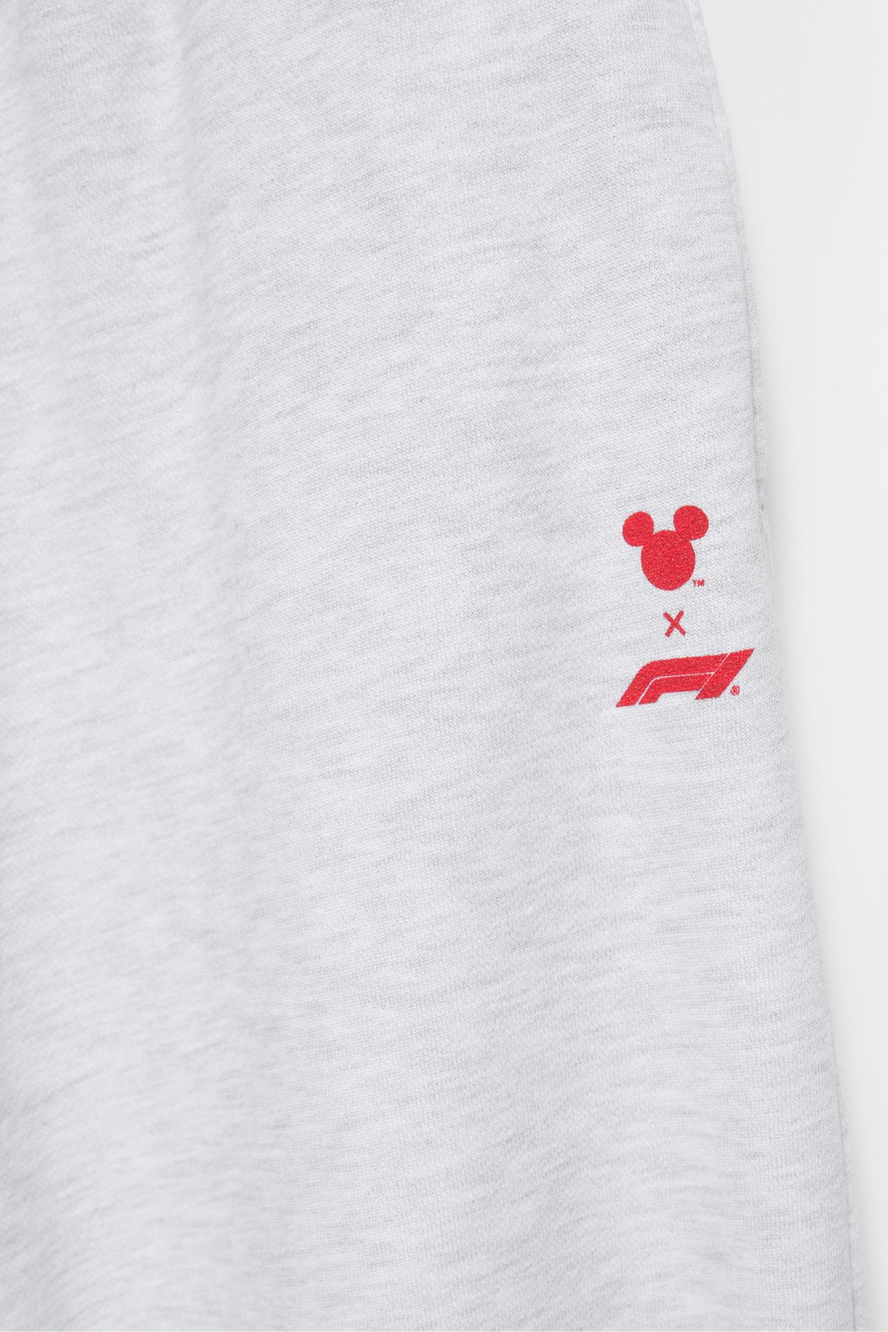 Disney x F1 capri sweatpants — Grey marl