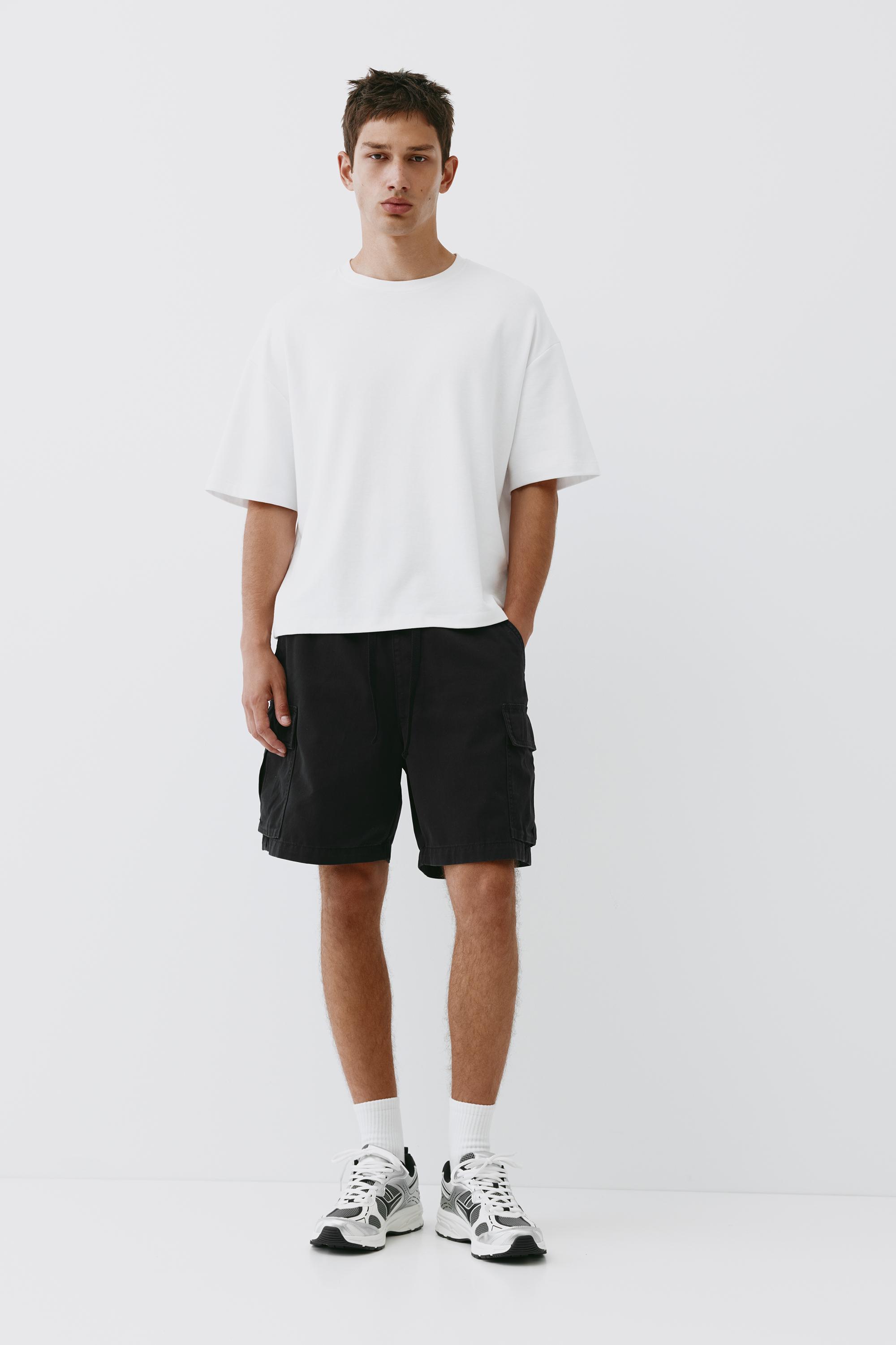 Cargo Bermuda shorts — Black