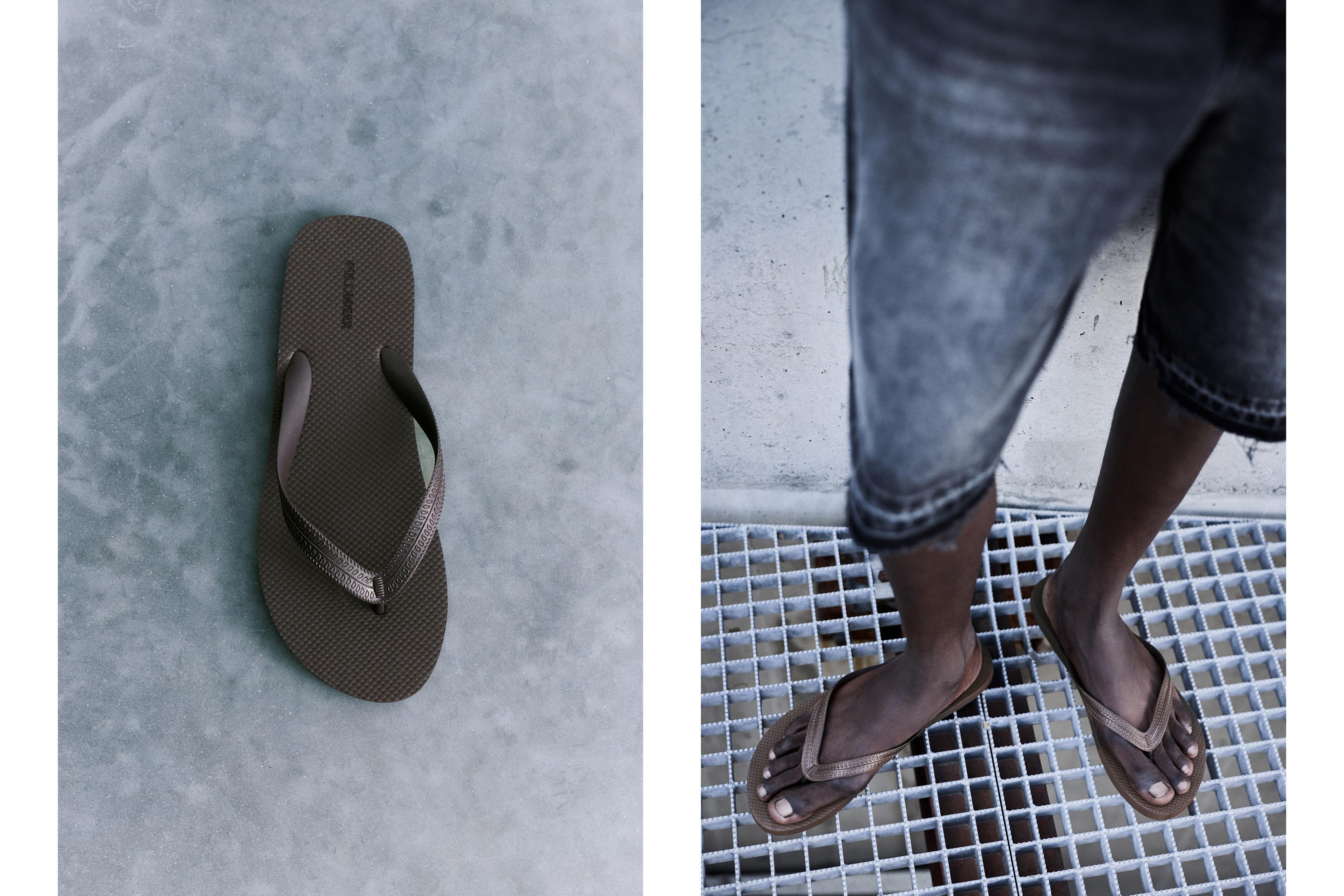 Strappy sandals — Brown