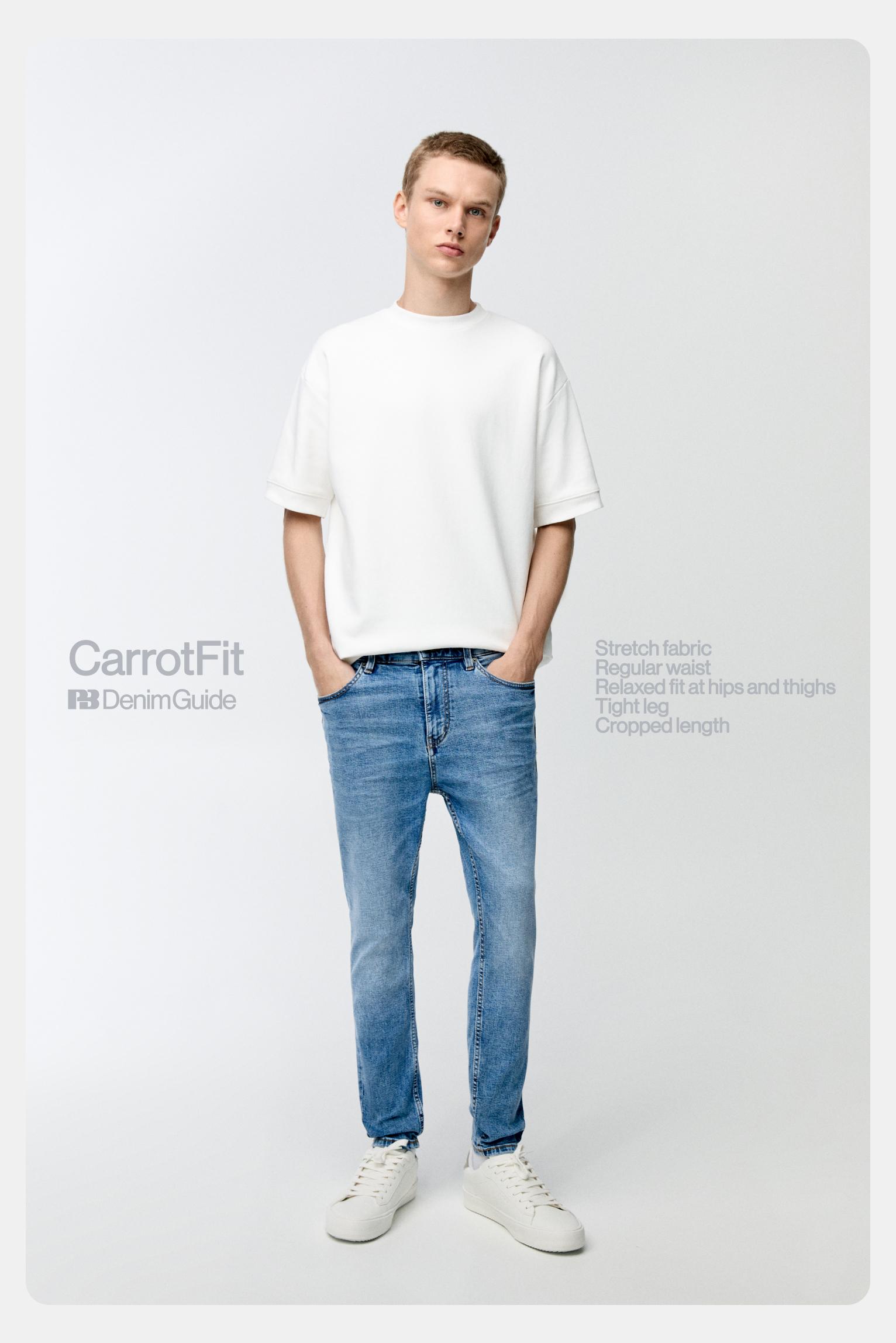Mens Carrot Fit Pants and Skinny Jeans | PULL&BEAR