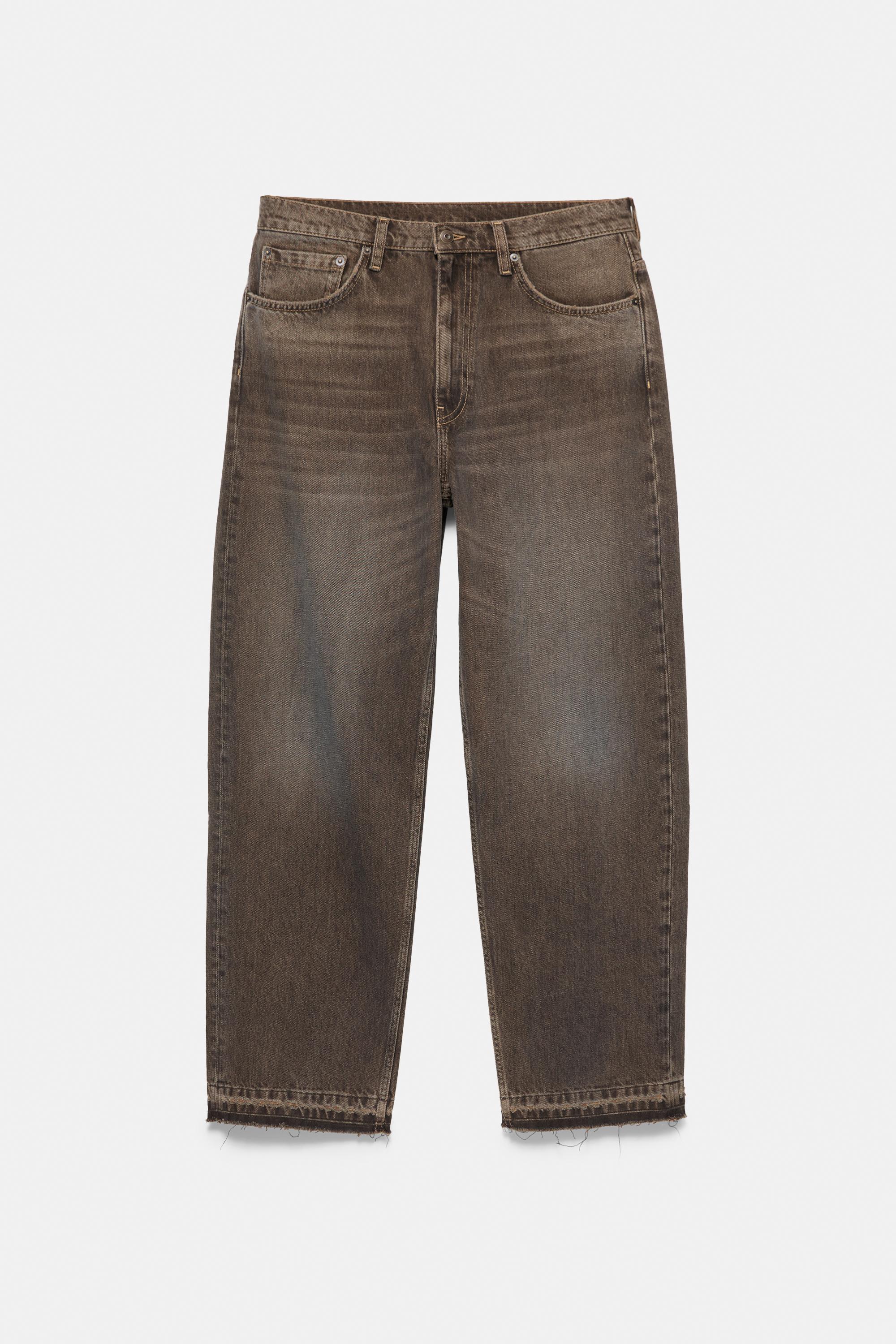 Wide-leg jeans — Brown
