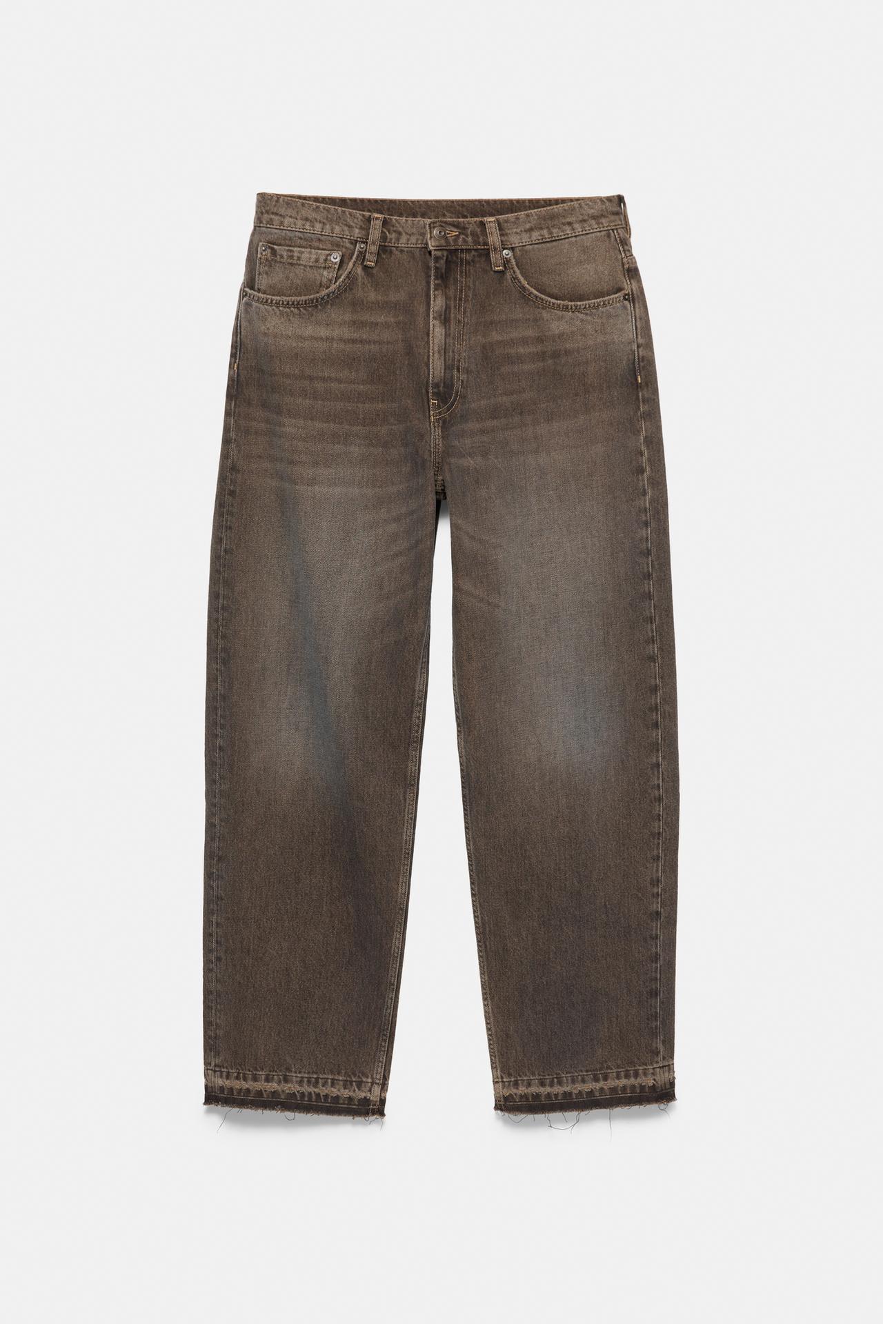 Wide-leg jeans — Brown