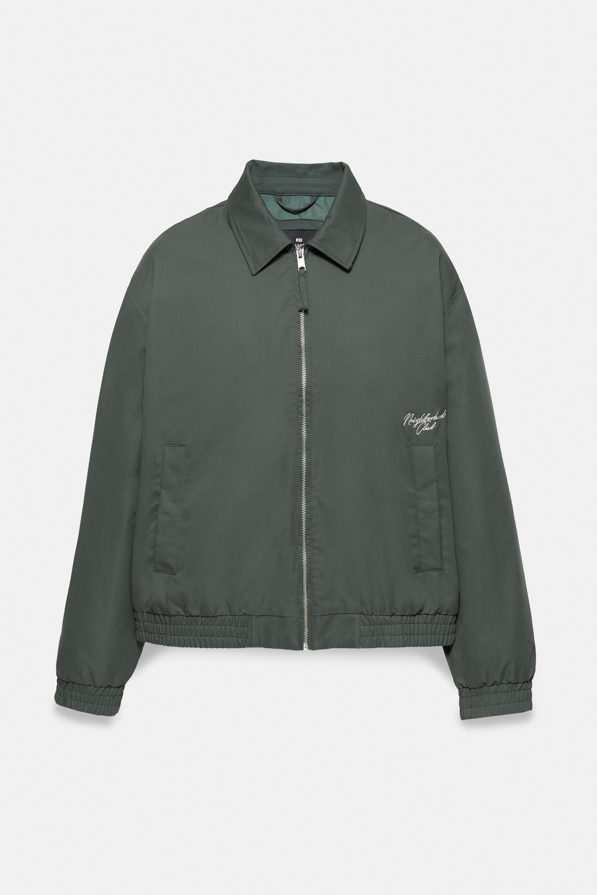 Embroidered jacket — Bluish green