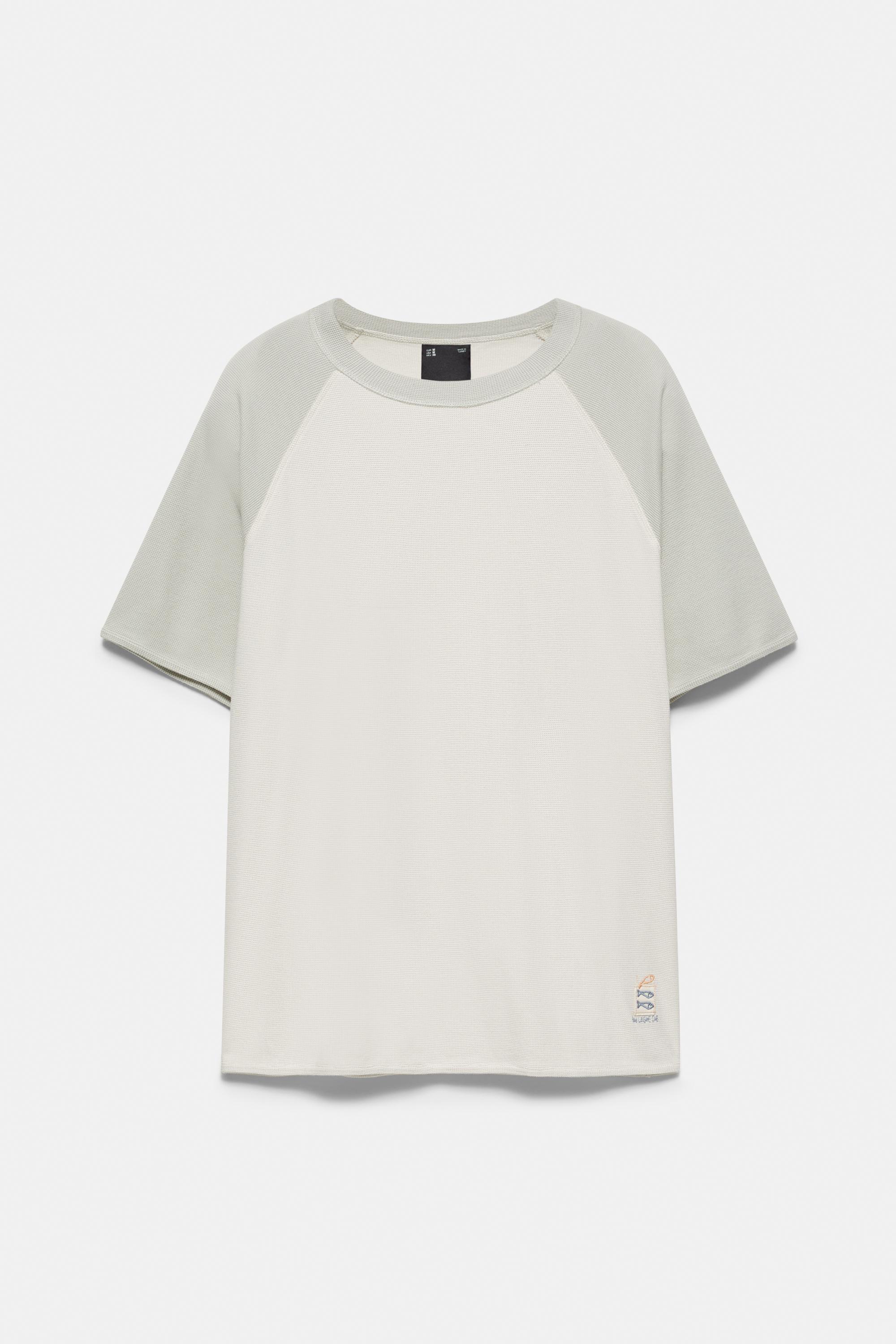 Raglan short sleeve T-shirt — Aquamarine