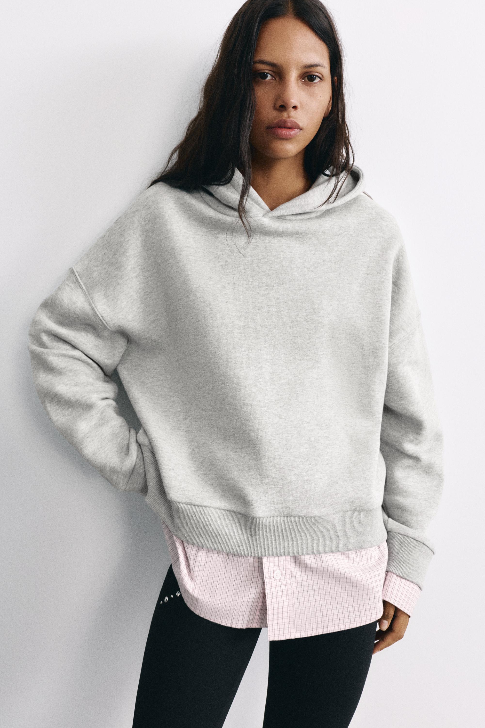 Combined hoodie — Grey marl