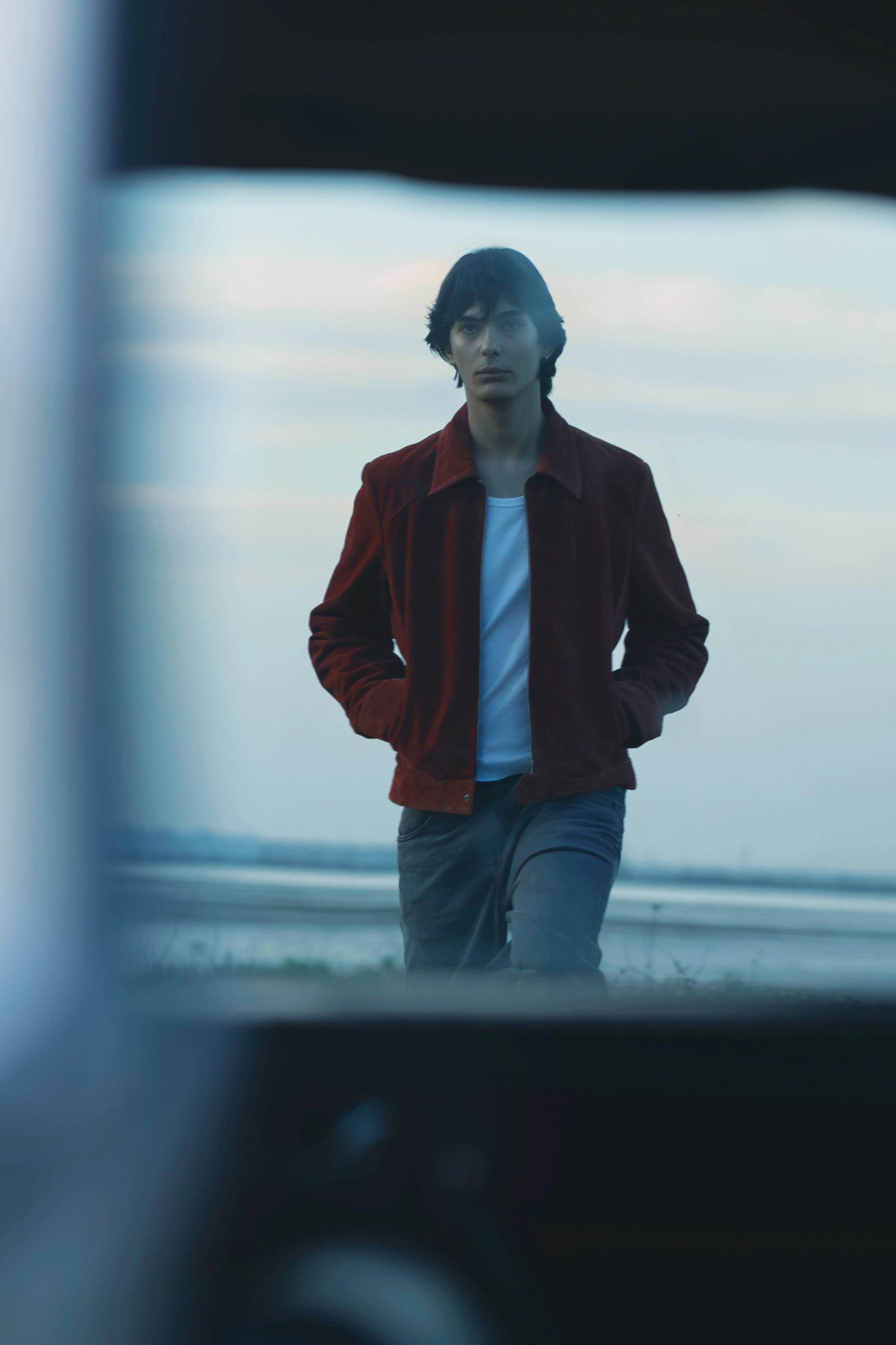 Blusão 100% Pele De Camurça Camarão