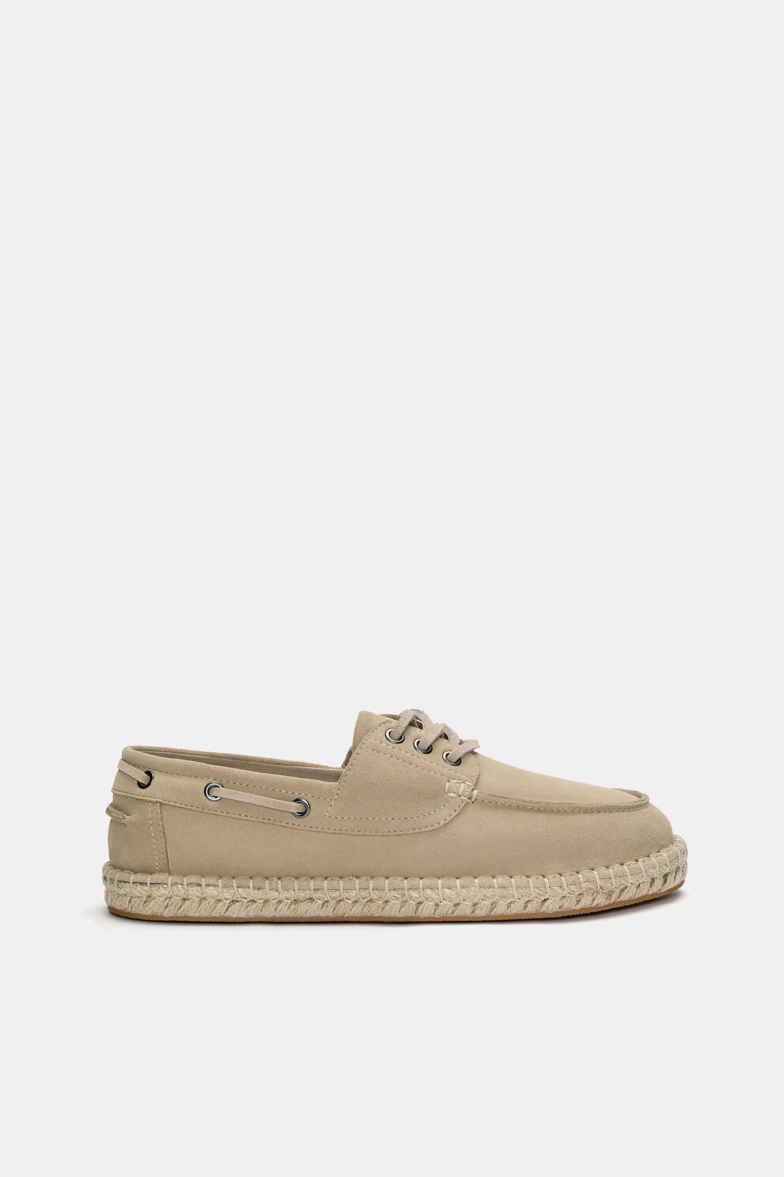 Chaussures Bateau Jute Cuir - Pull&Bear - Modalova