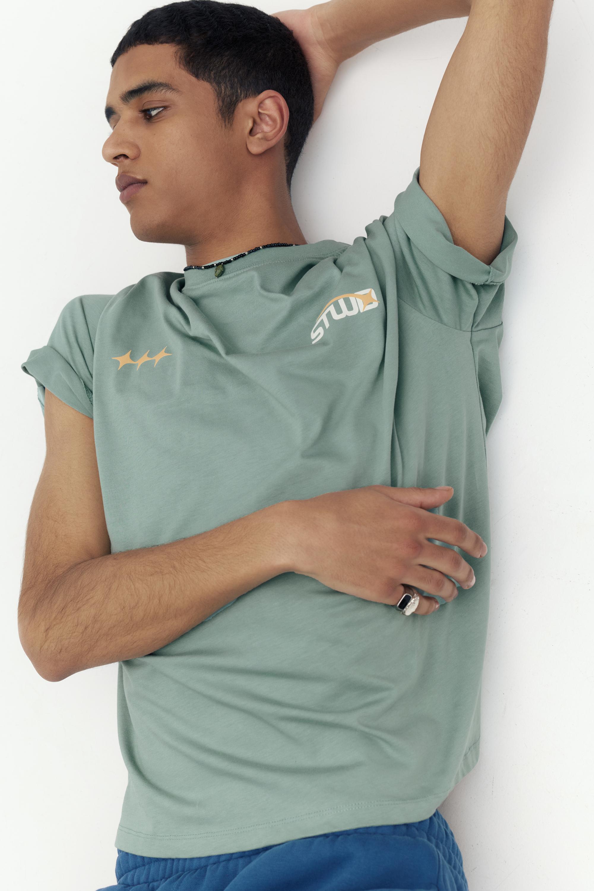 Yıldız baskılı STWD t-shirt - Görsel 17