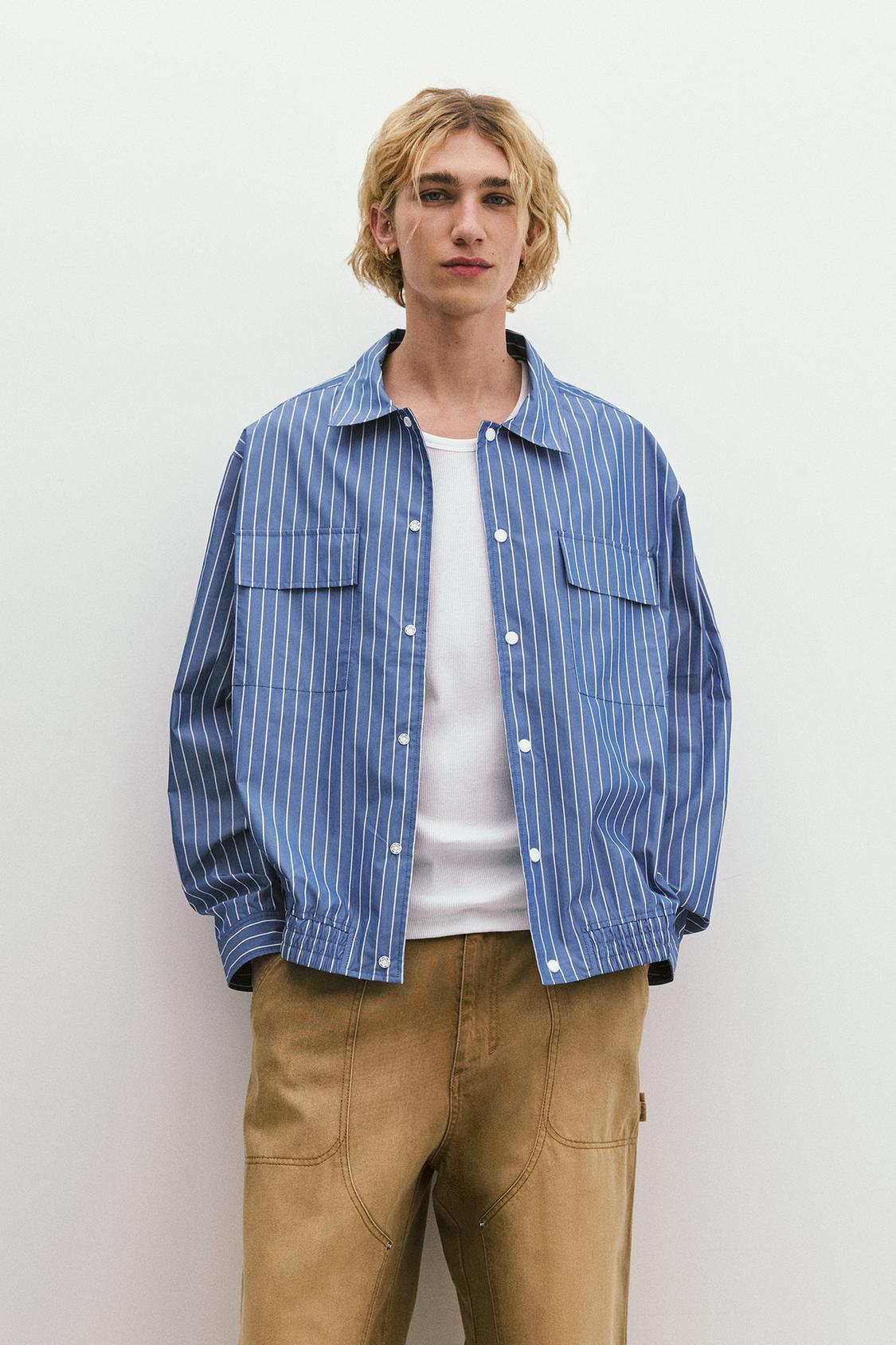 Maniche Lunghe Pull And Bear Giacca Camicia PULL&BEAR LONG SLEEVE