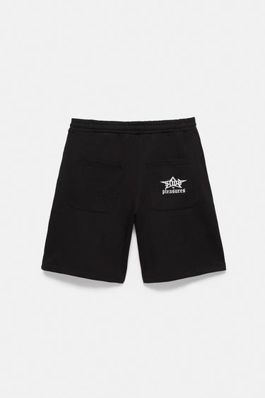 Pleasures x STWD Bermuda jogger shorts — Black 7