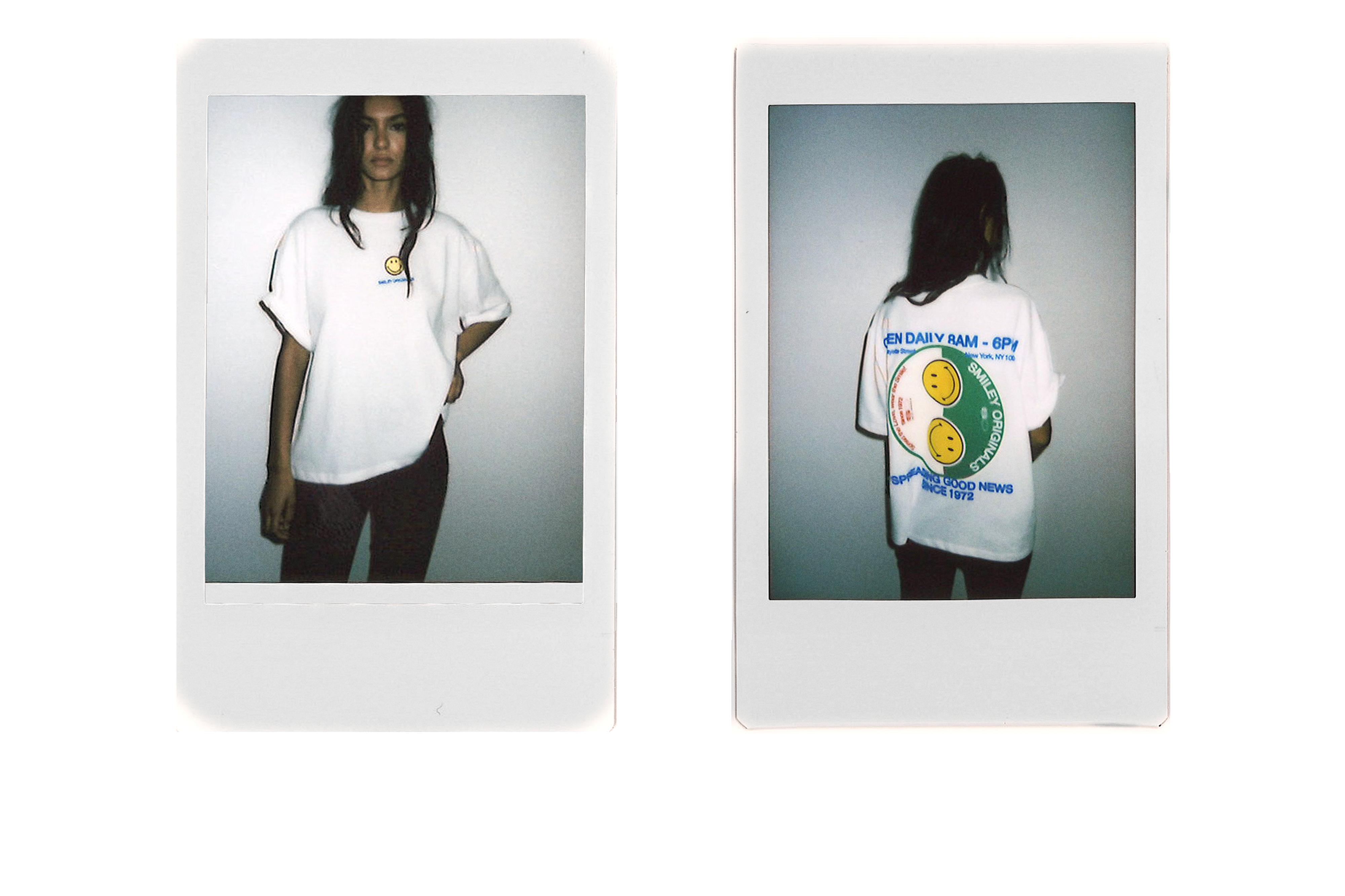 Smiley Yin Yang T-shirt — White