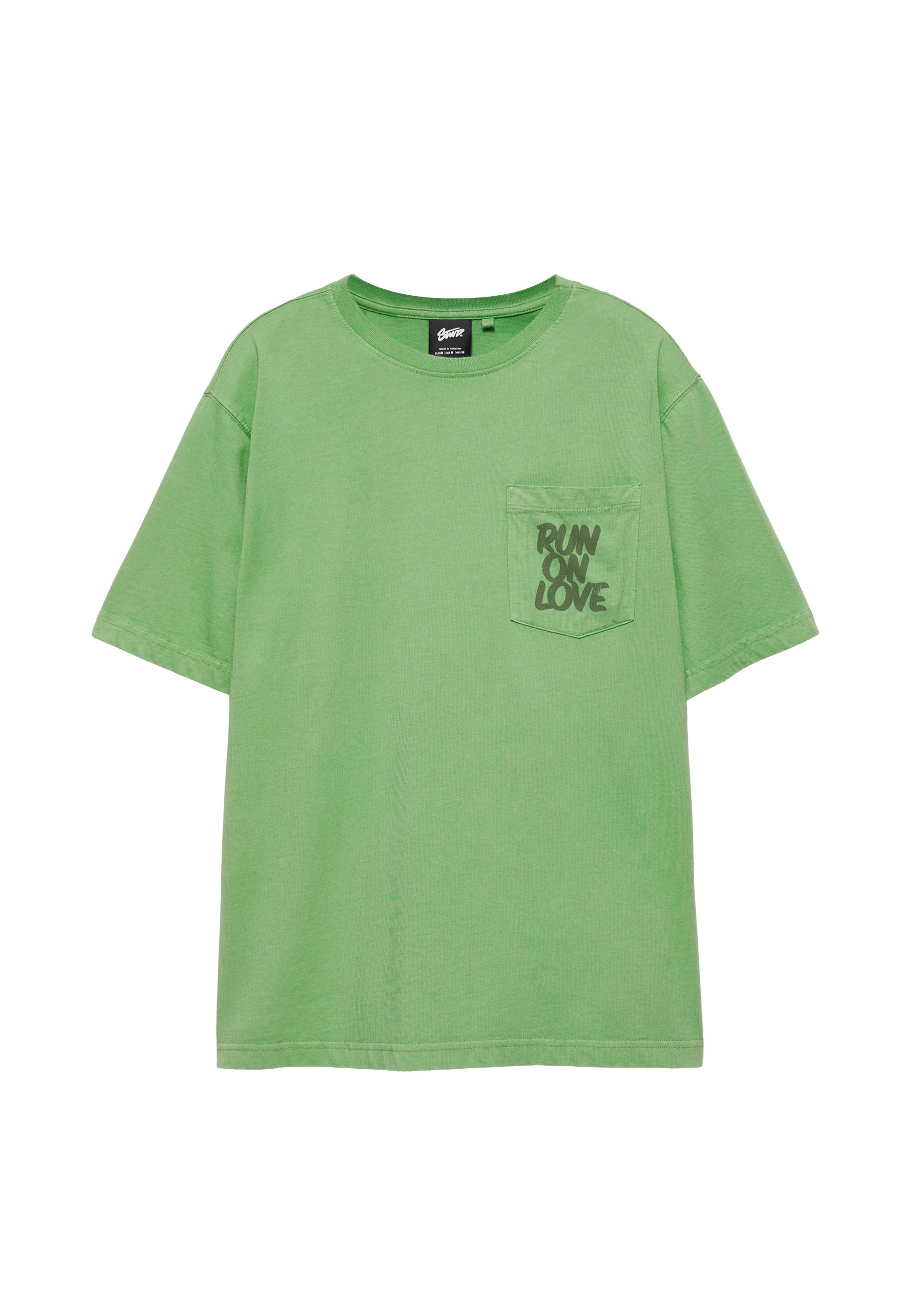 Regular fit graphic pocket T-shirt — Green