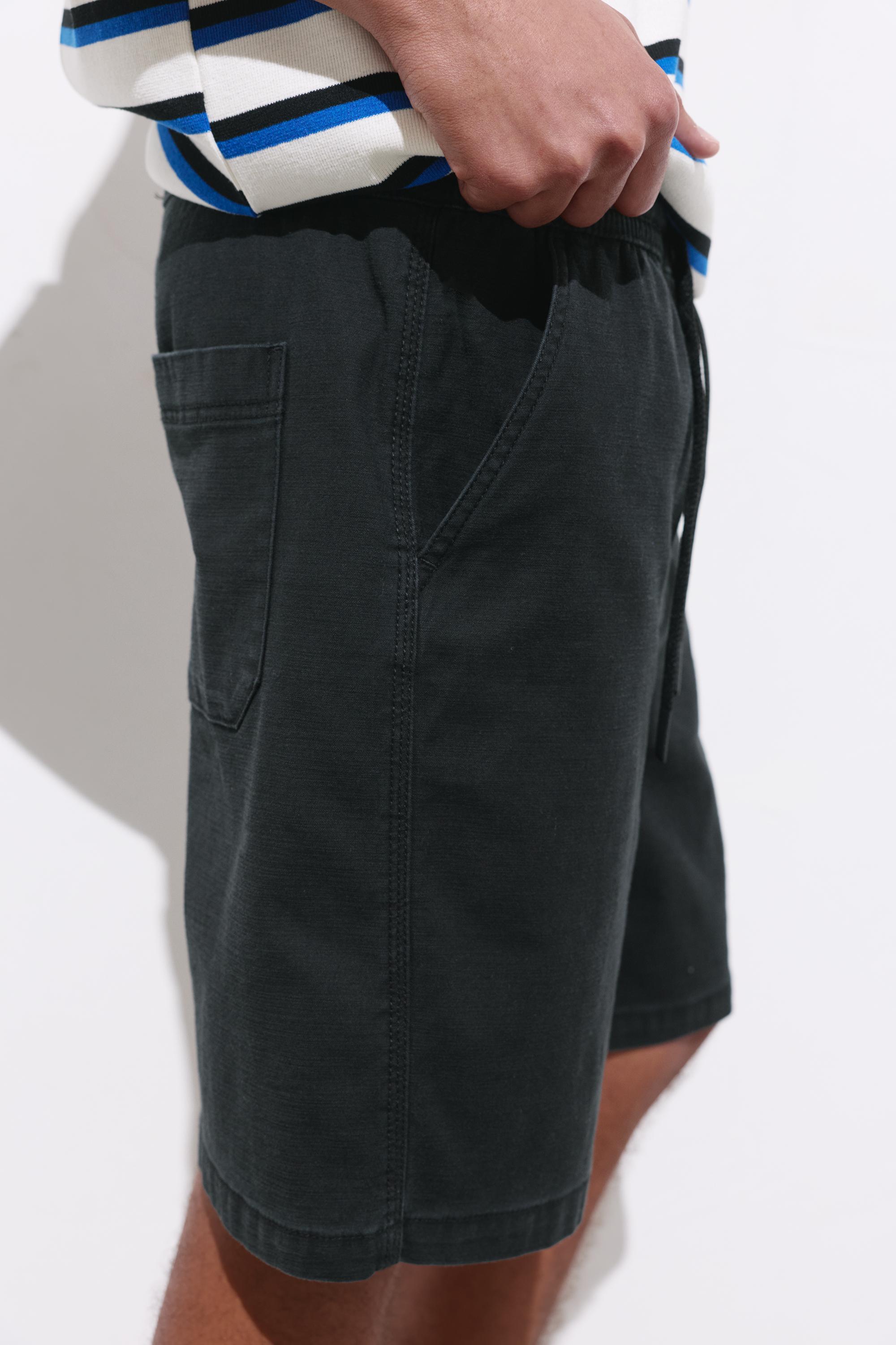 Bermuda sweat shorts — Black