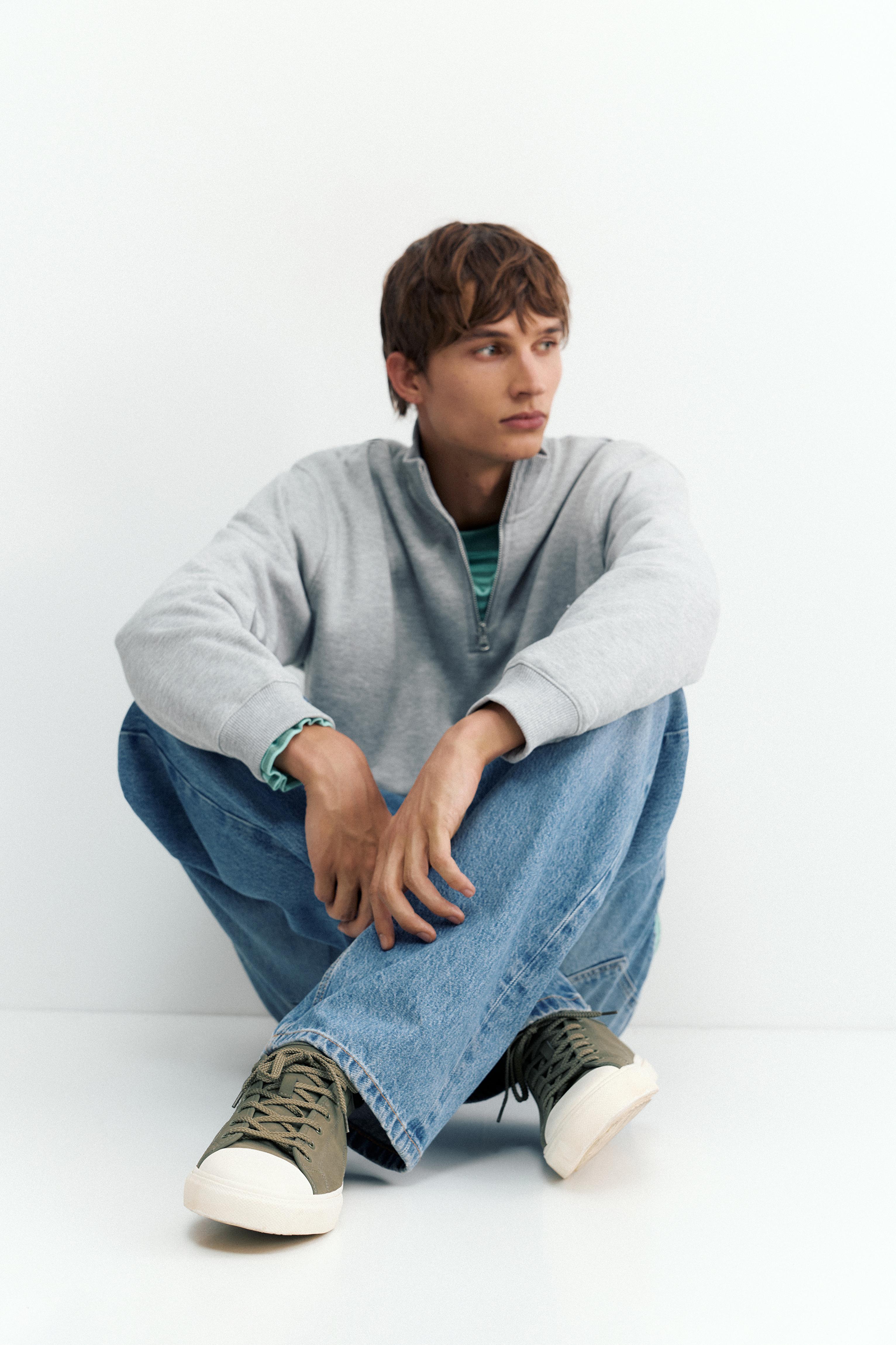 Casual trainers with detail — Khaki