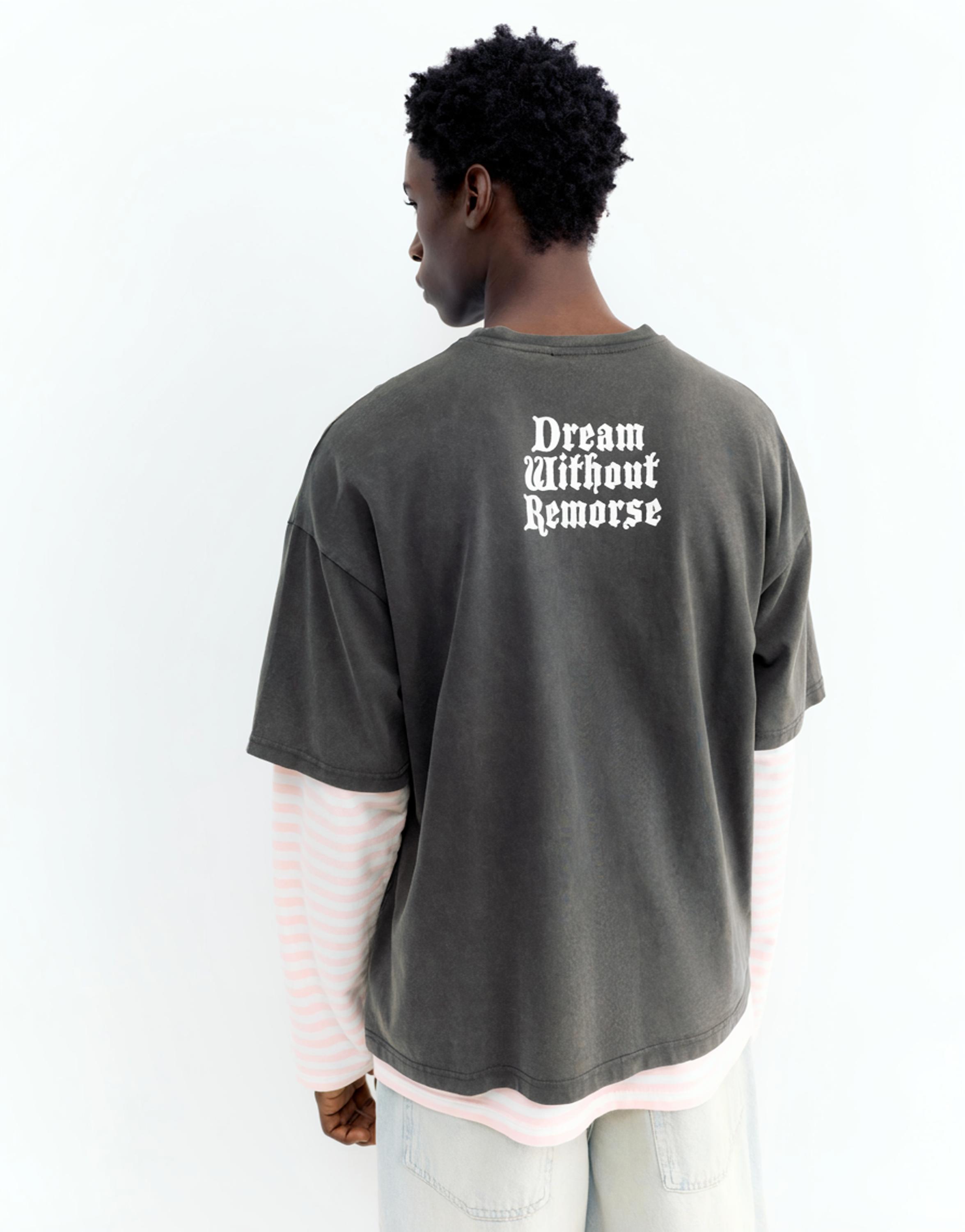 Acid wash STWD T-shirt — Black