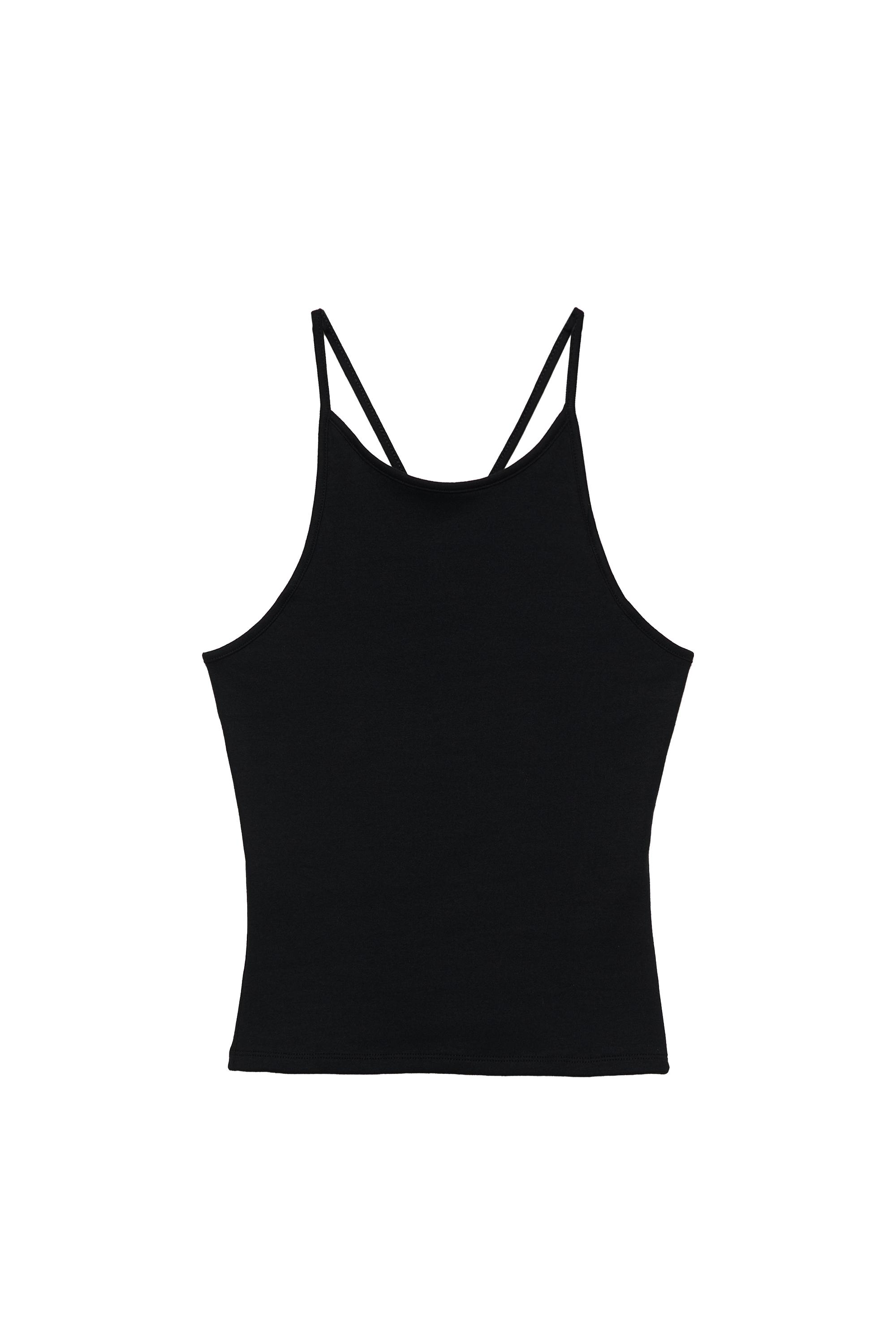 Pull&Bear Sırtı bantlı halter yaka top görsel 5