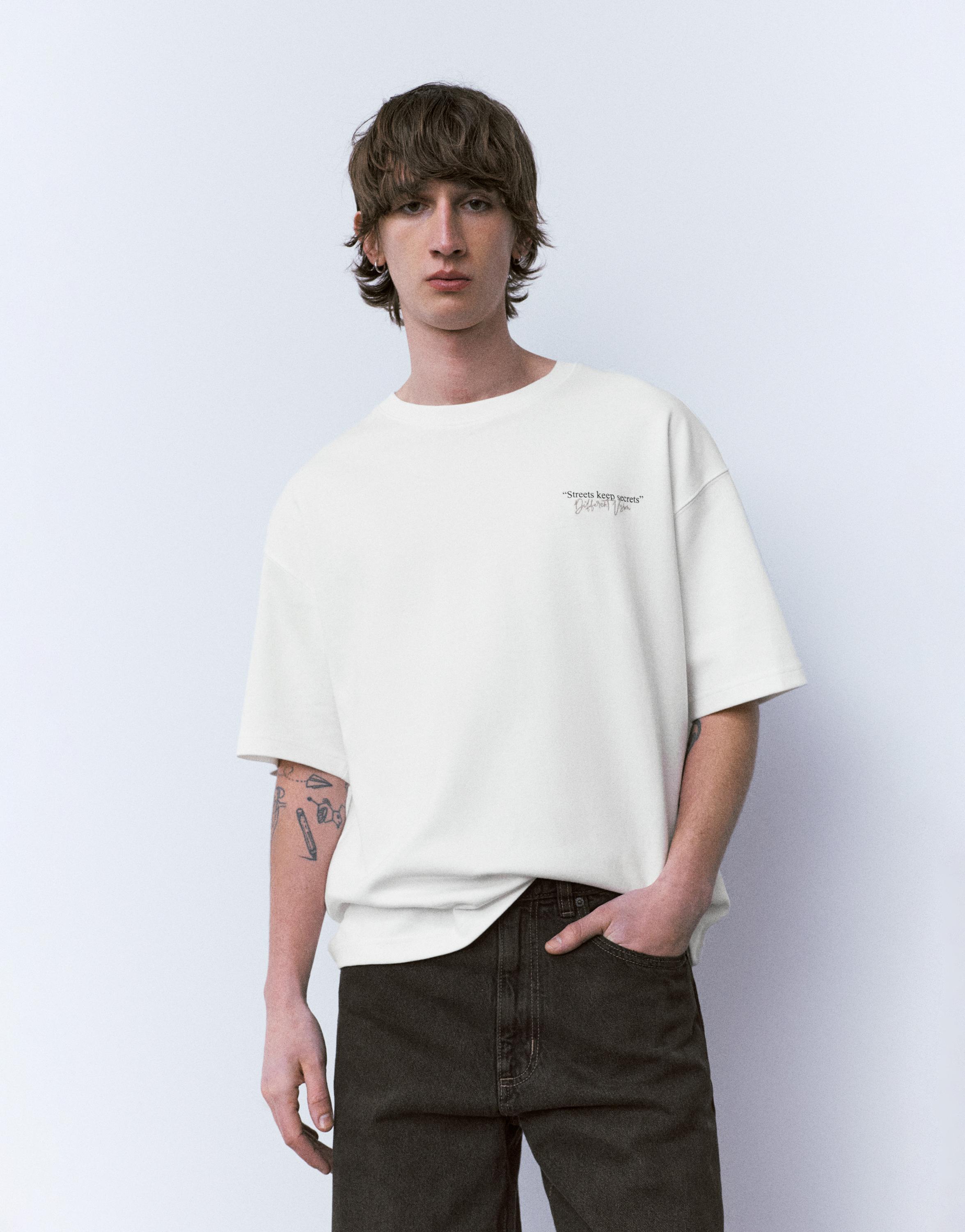 Kısa kollu Retrospective grafik sweatshirt - Görsel 22