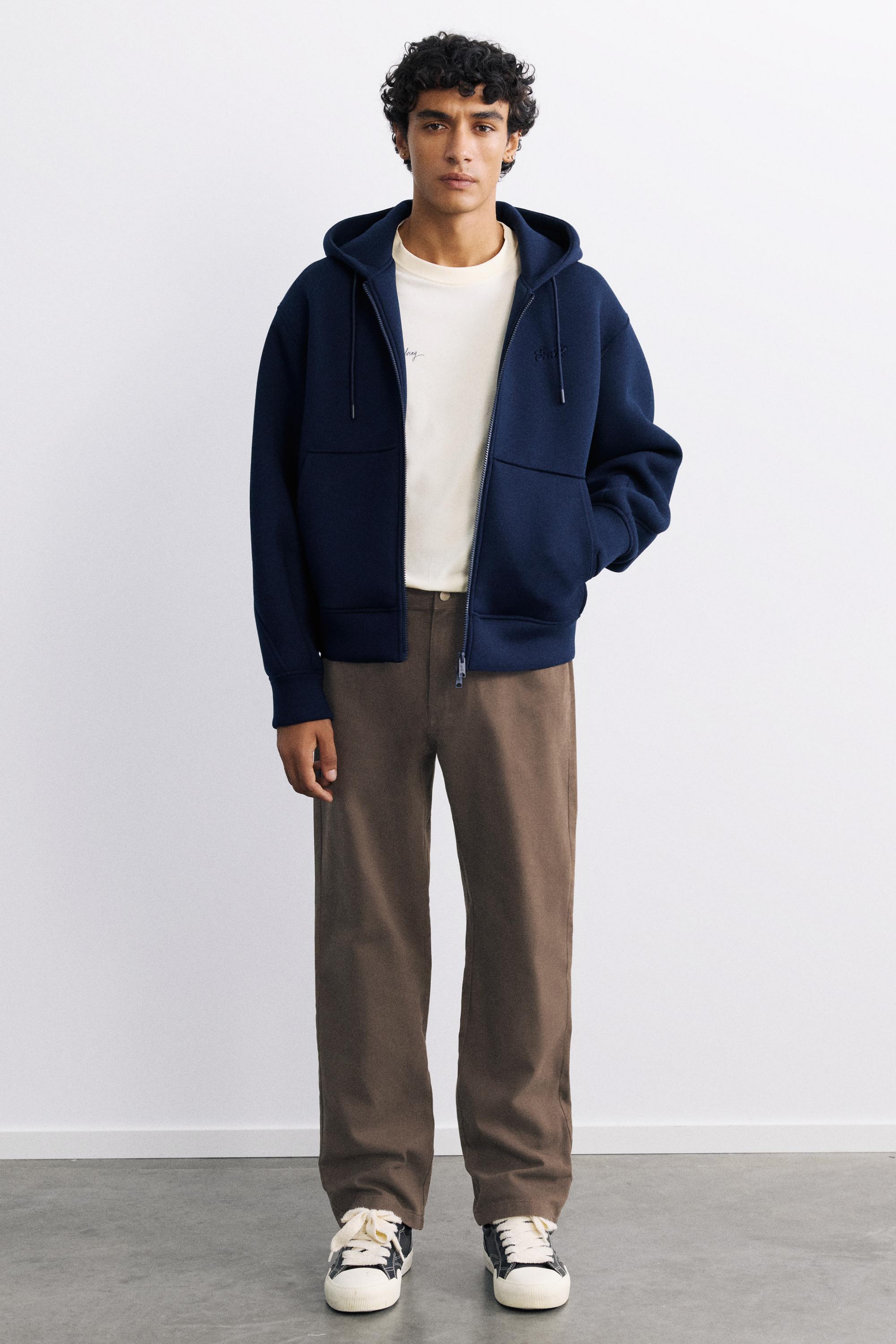 Straight-leg trousers — Brown