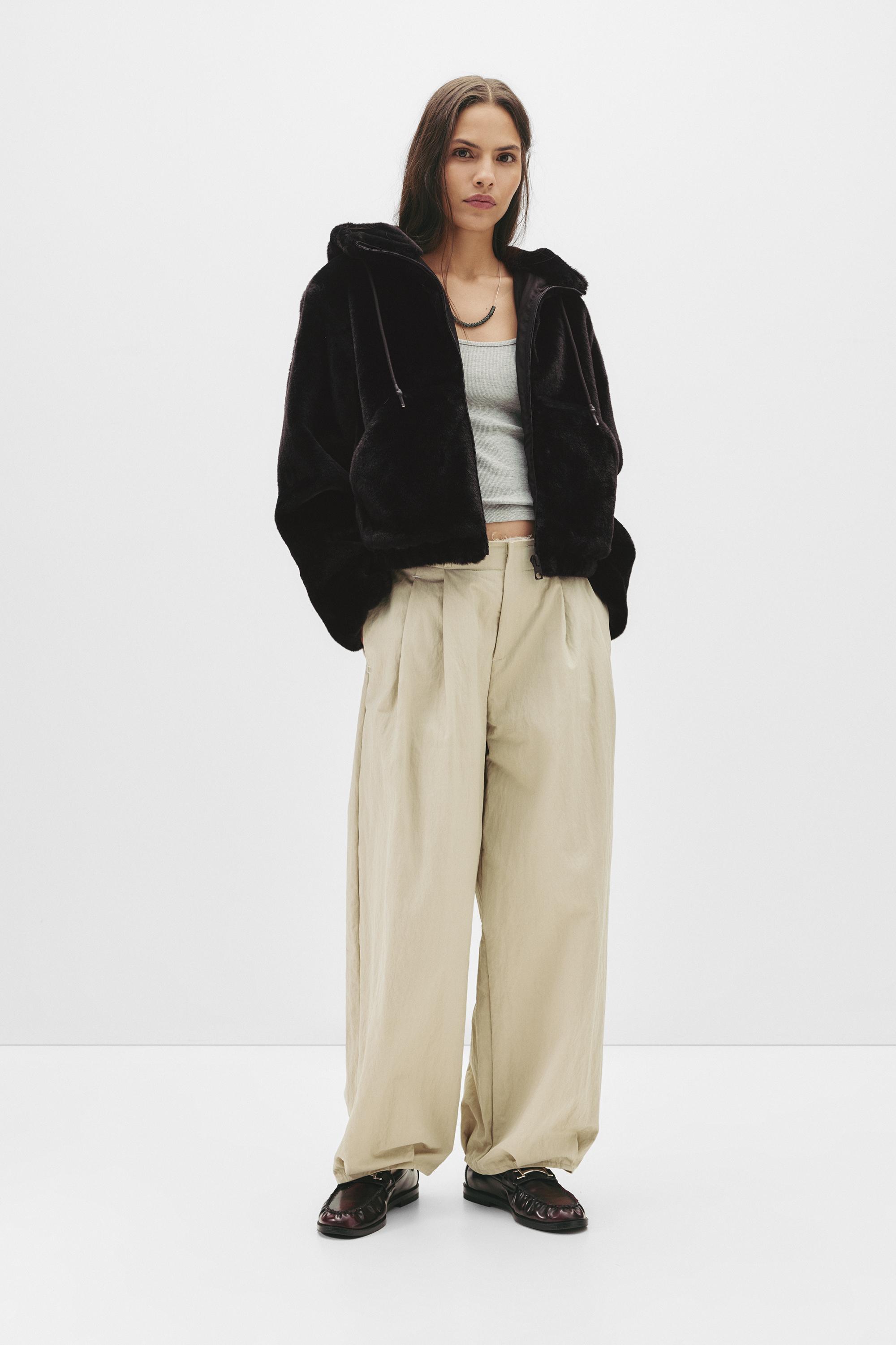 Felljacke Mit Kapuze