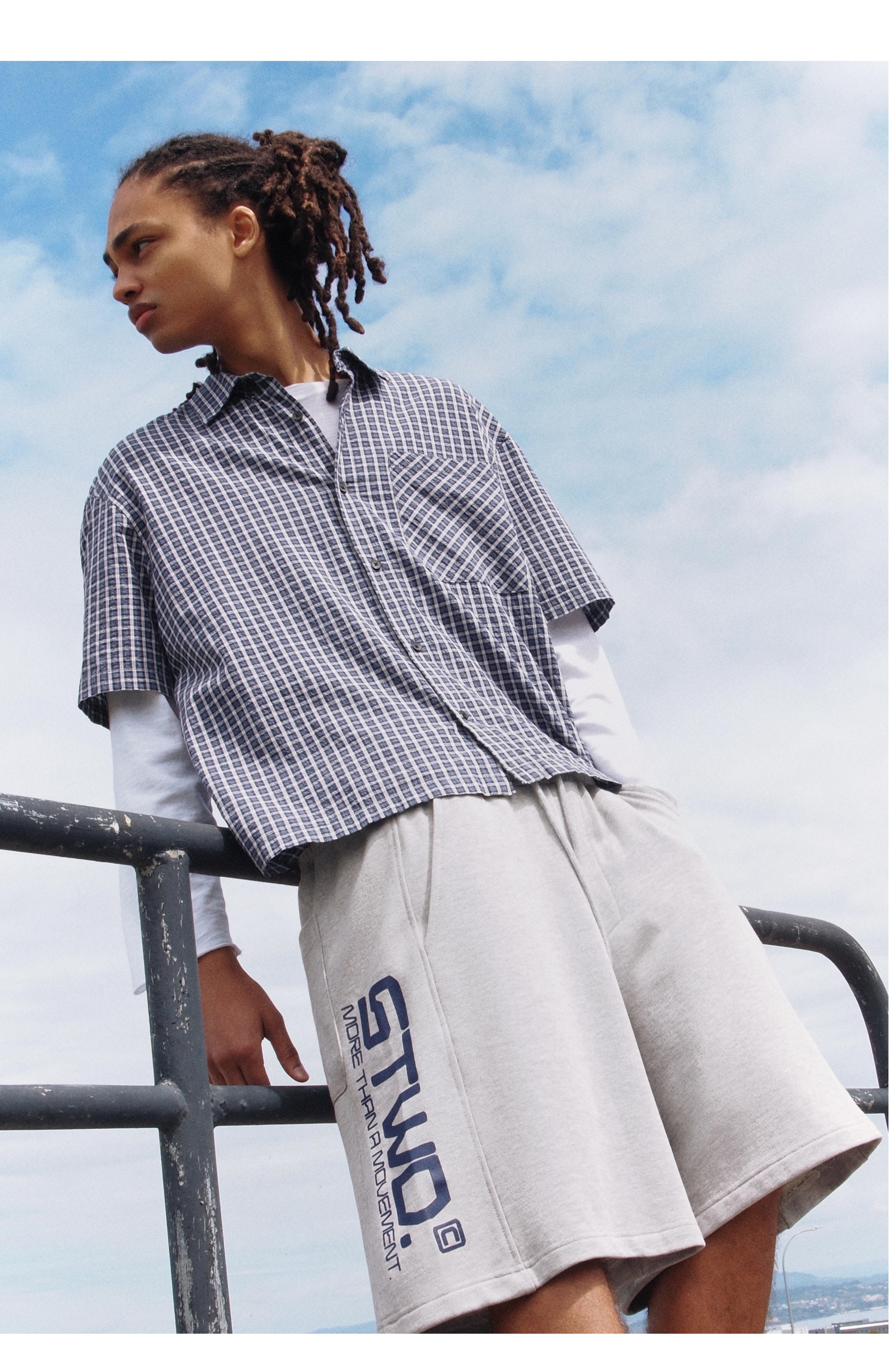 STWD sports Bermuda shorts — Medium marl