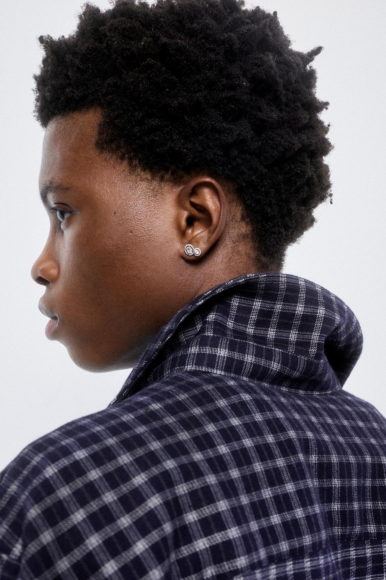 Double sleeve check shirt — Blue