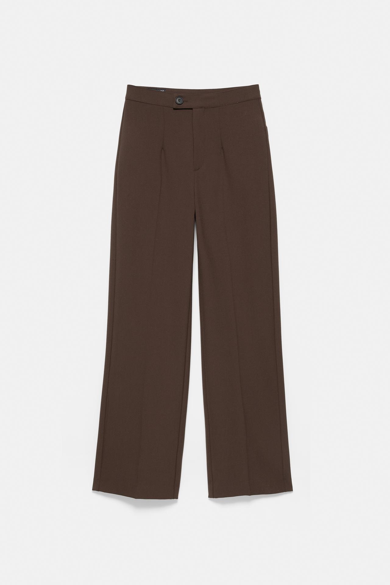 Darted smart trousers — Brown