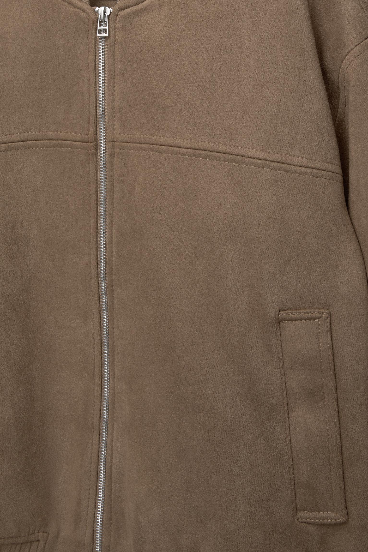 Suede Bomber Jaket Bomber Pull And Bear Original Бомбер из