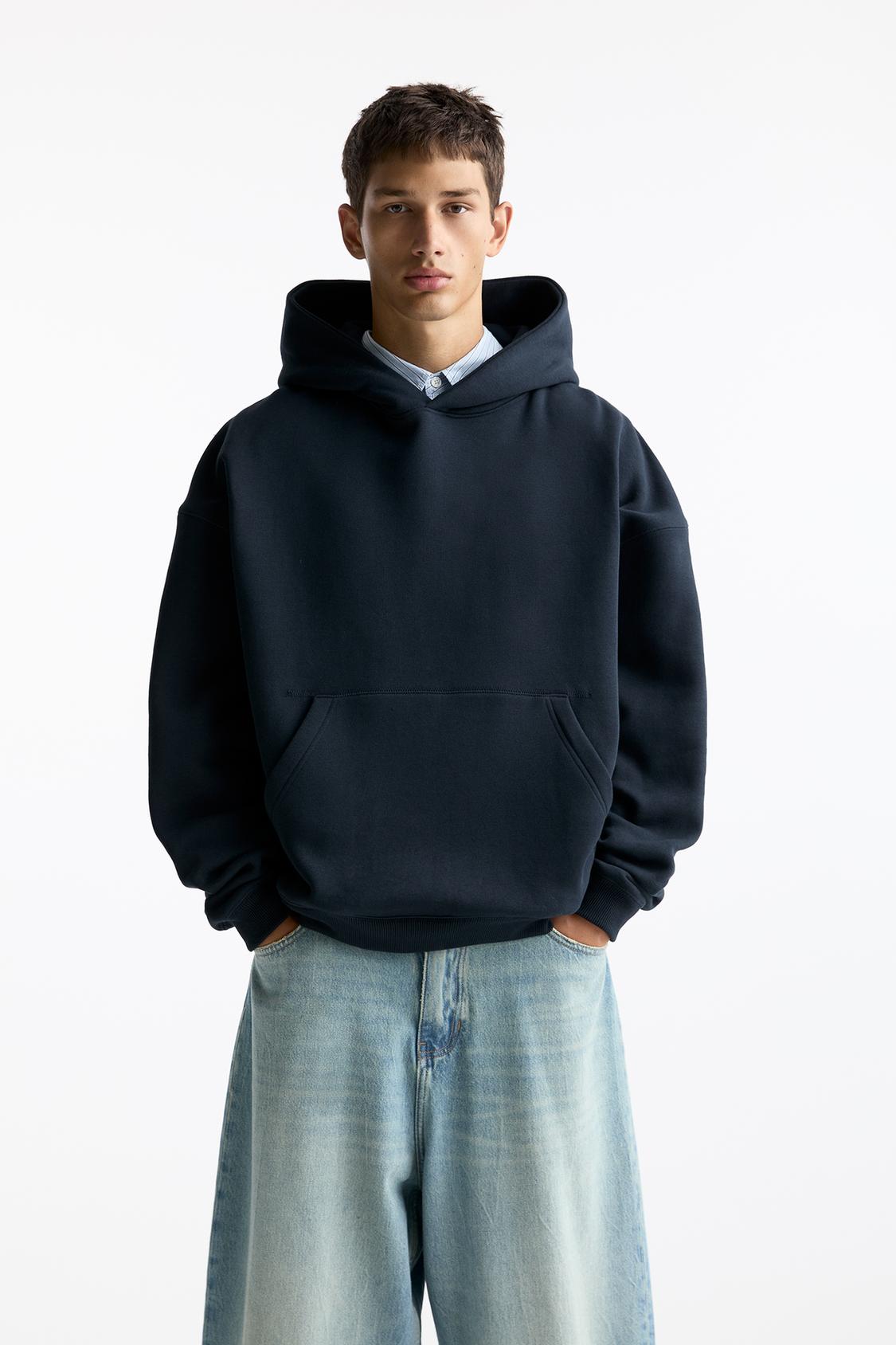 Boxy Hoodie Hoodie Pull And Bear Polos Boxy Fit Hoodie PULL&BEAR