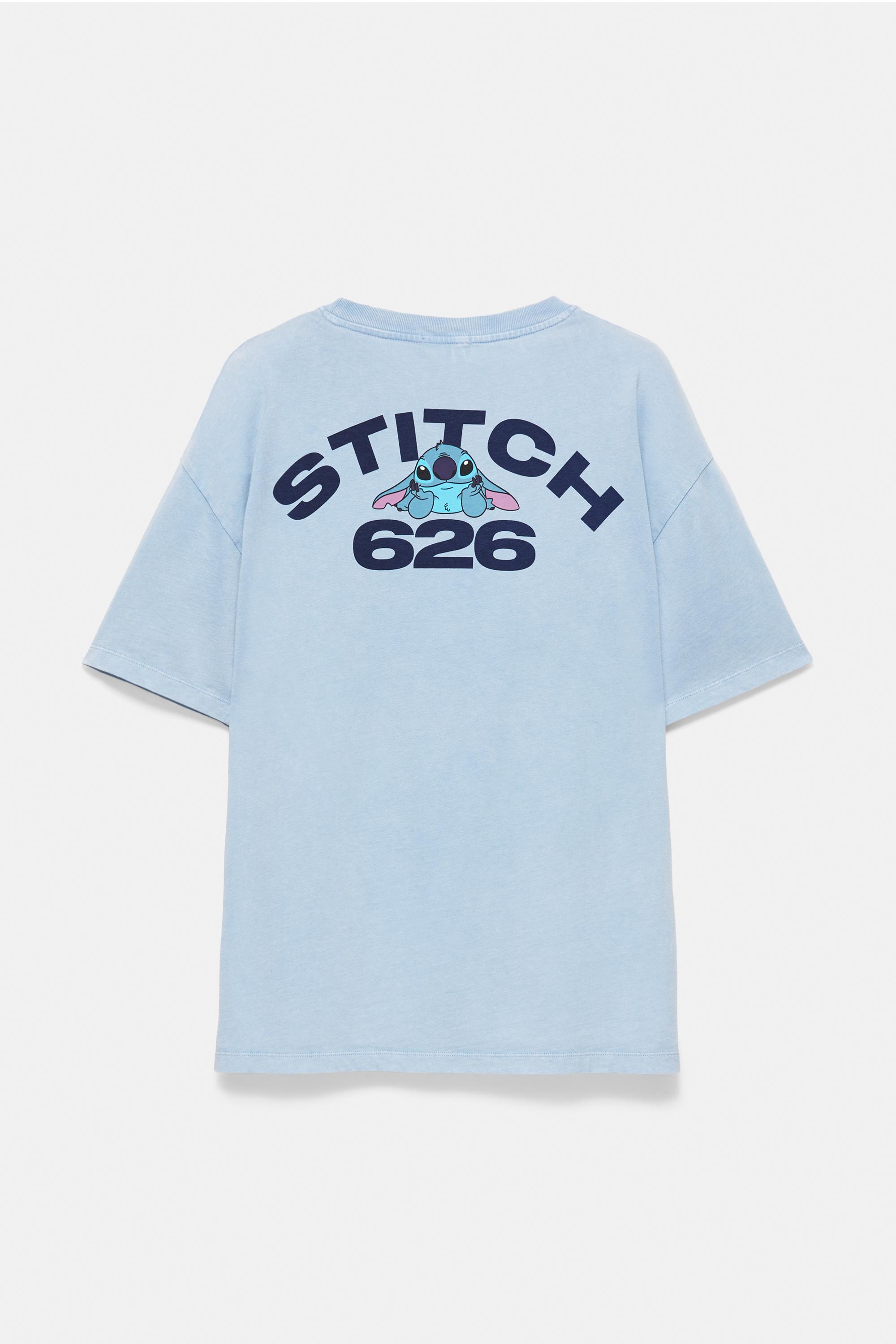 Short sleeve Stitch T-shirt — Faded blue