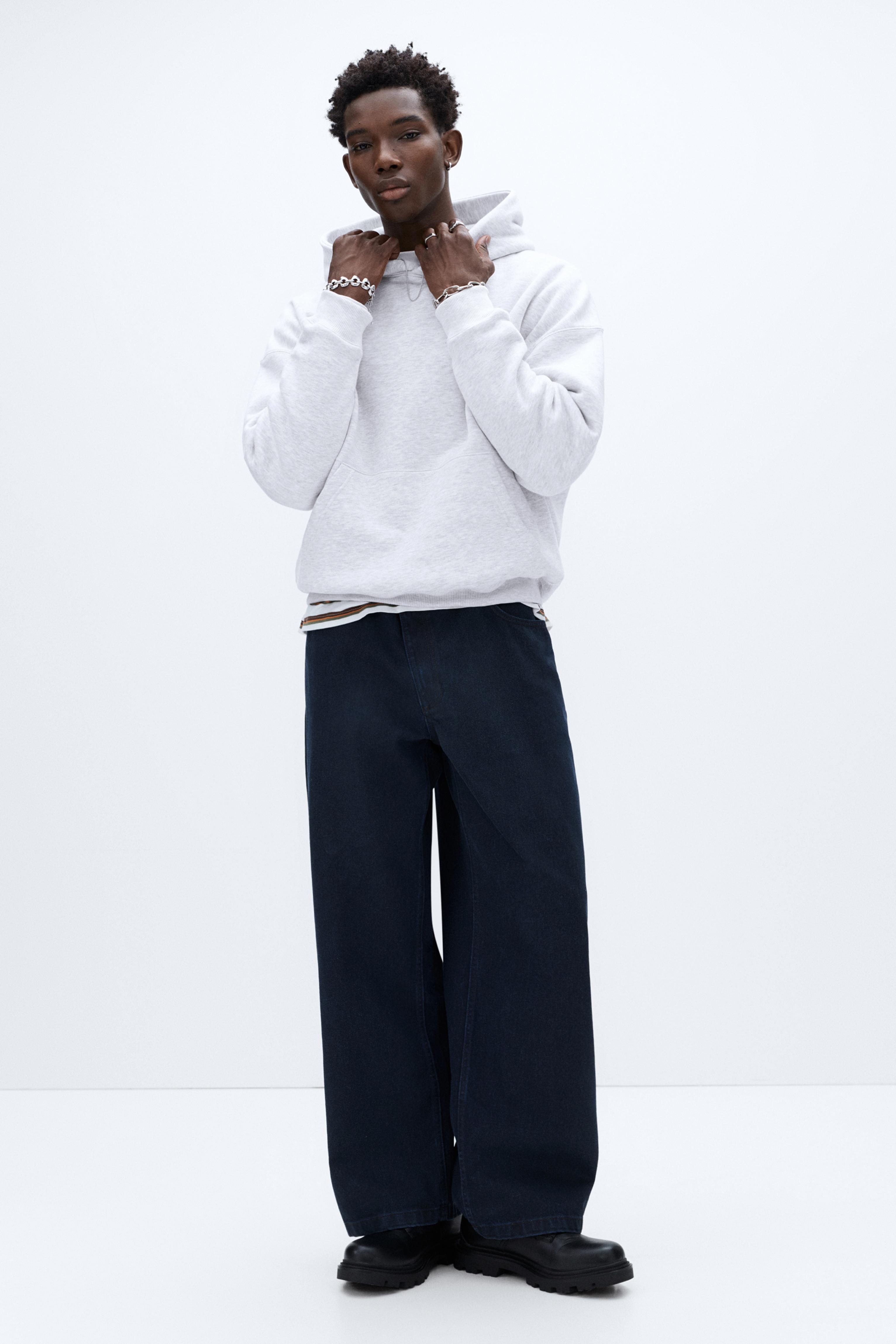 Boxy hoodie — Pale marl